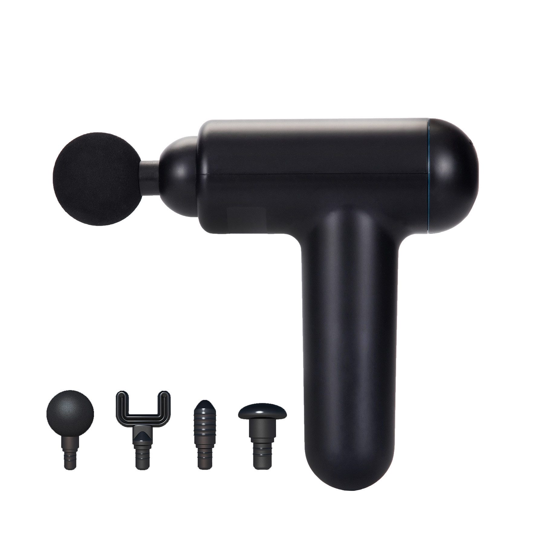 Tekoo Massagepistole Faszienpistole für Nacken & Rücken, 32 Stufen, 4 Aufsätze, LCD Touch, Set, 6-teiliges Set, Smart-Pressure-Technologie, 32 Geschwindigkeitsstufen