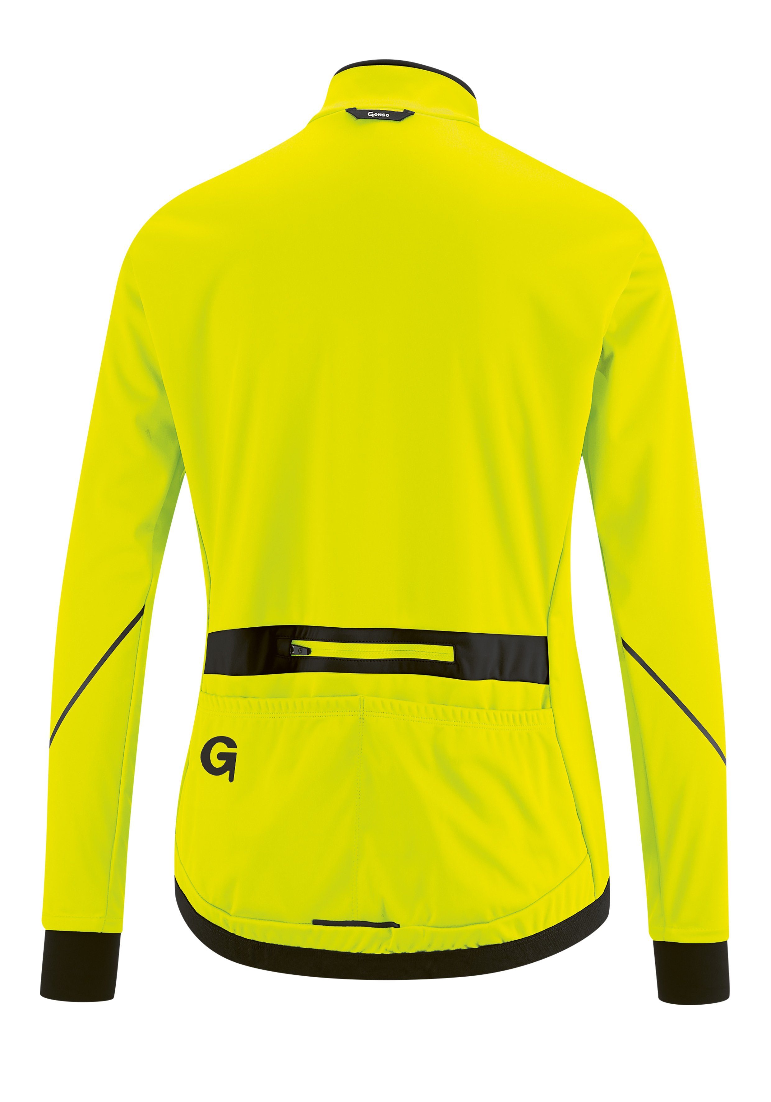 Funktionsmaterial neongelb winddichtes Gonso Fahrradjacke Wasserabweisend SORBA und