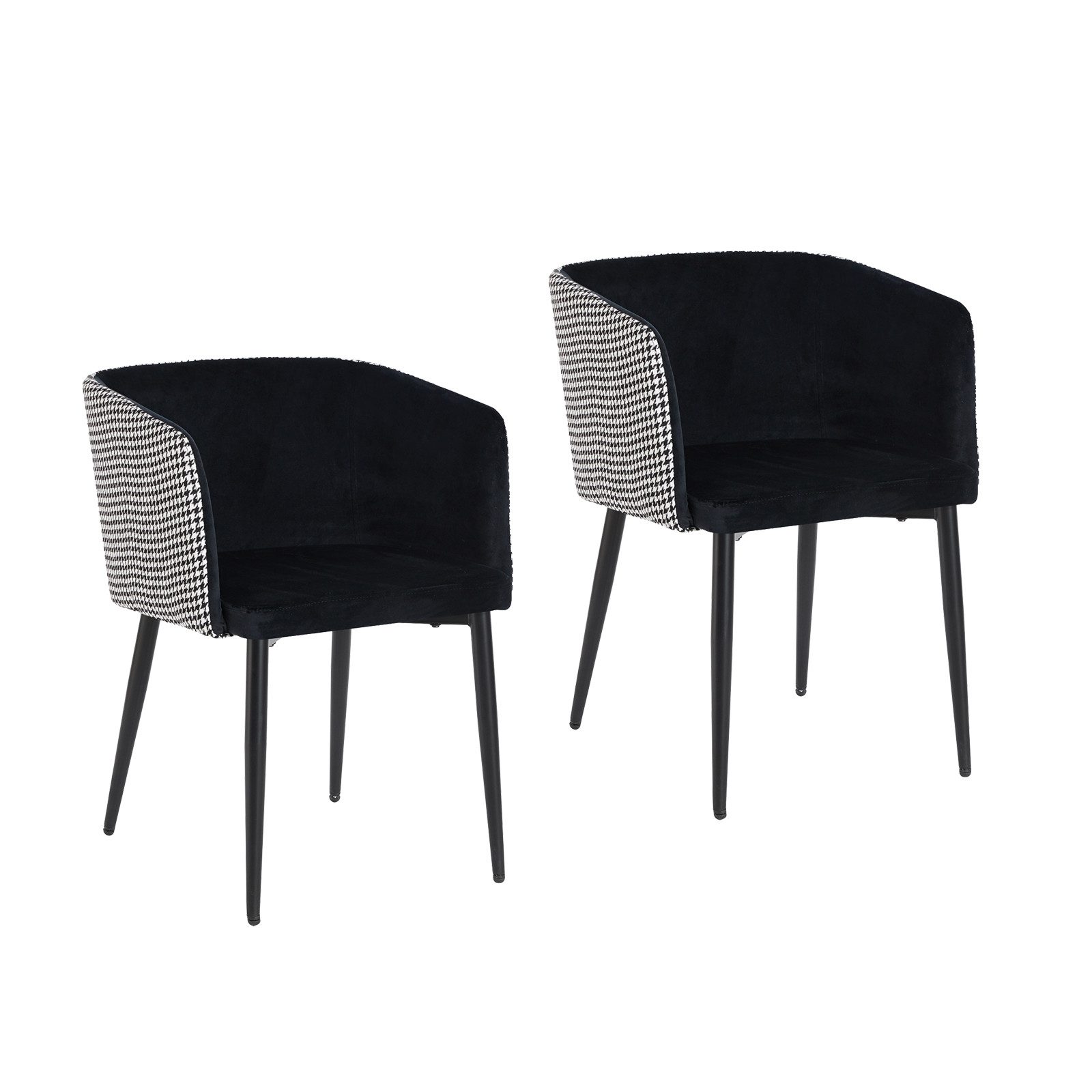 HTI-Living Esszimmerstuhl Stuhl Destin 2er-Set (Set, 2 St), Esszimmerstuhl Armlehnenstuhl Samt Muster