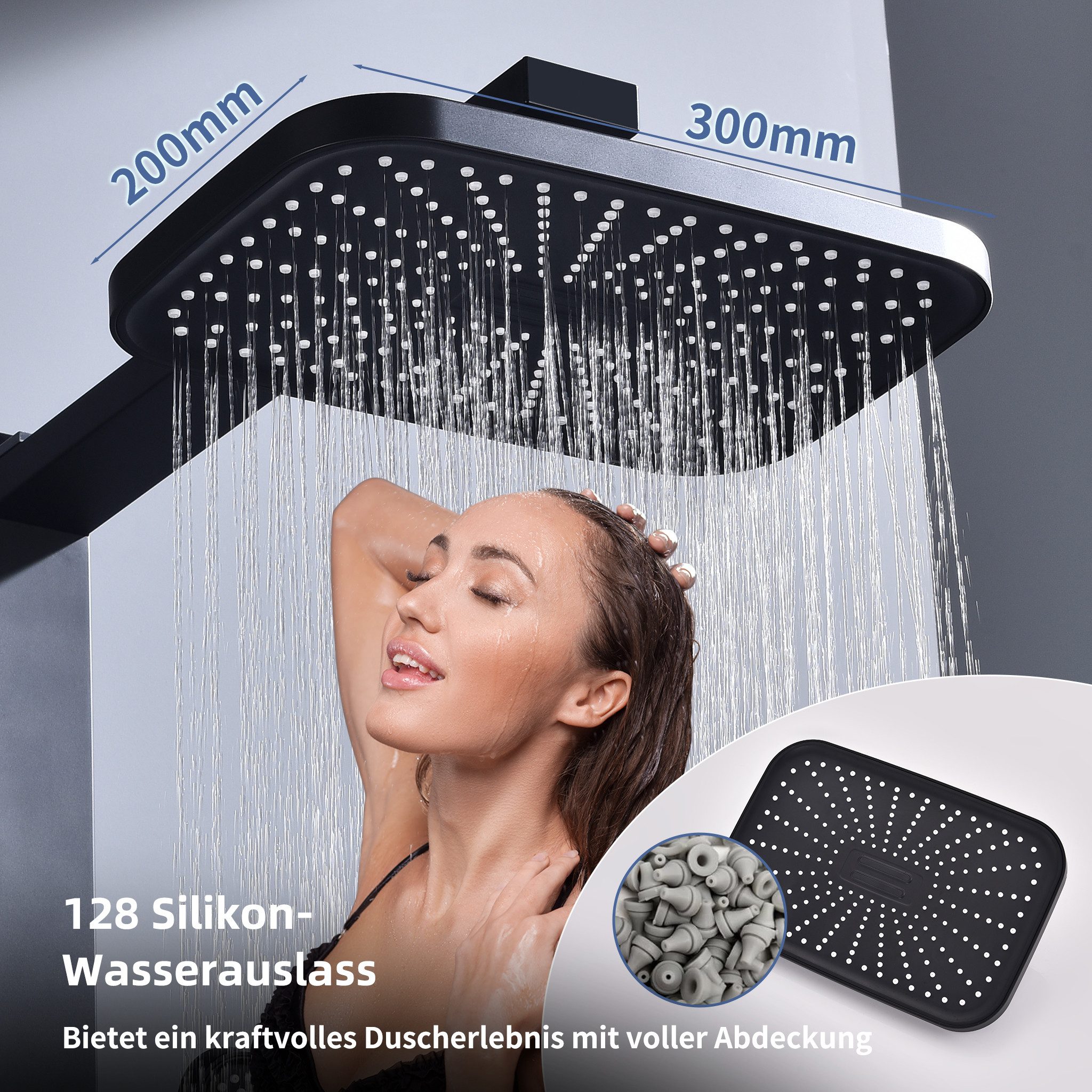 HOMELODY Duschsystem Regendusche Duschsystem ohne Armatur, günstig online kaufen