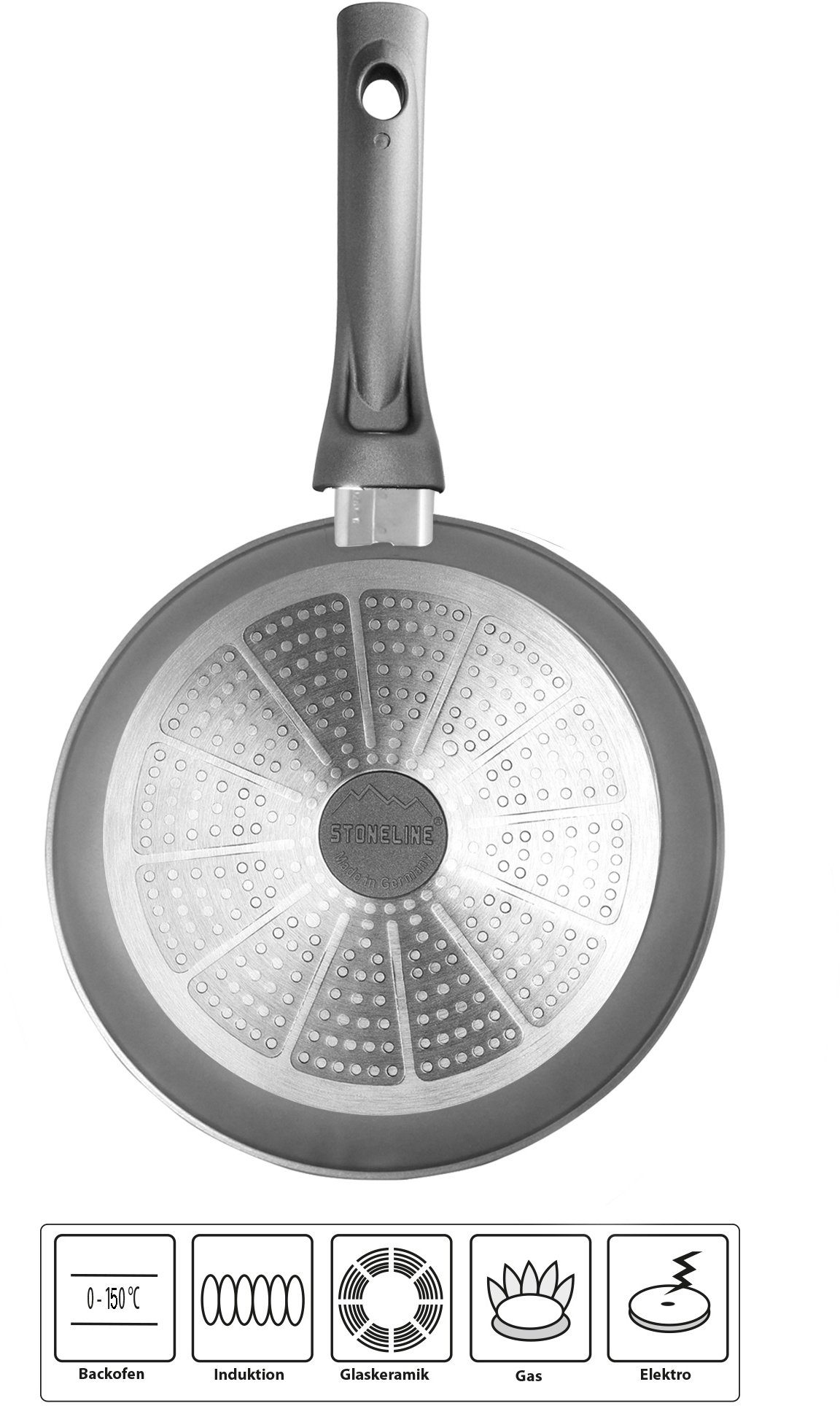 Image of STONELINE Bratpfanne, Aluminium (1-tlg), Made in Germany, STONELINE®-Antihaftbeschichtung, Indukton
