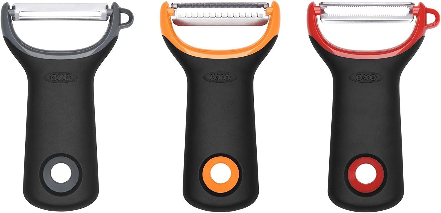 OXO Good Grips Sparschäler, Edelstahl Gemüseschäler Sparschäler