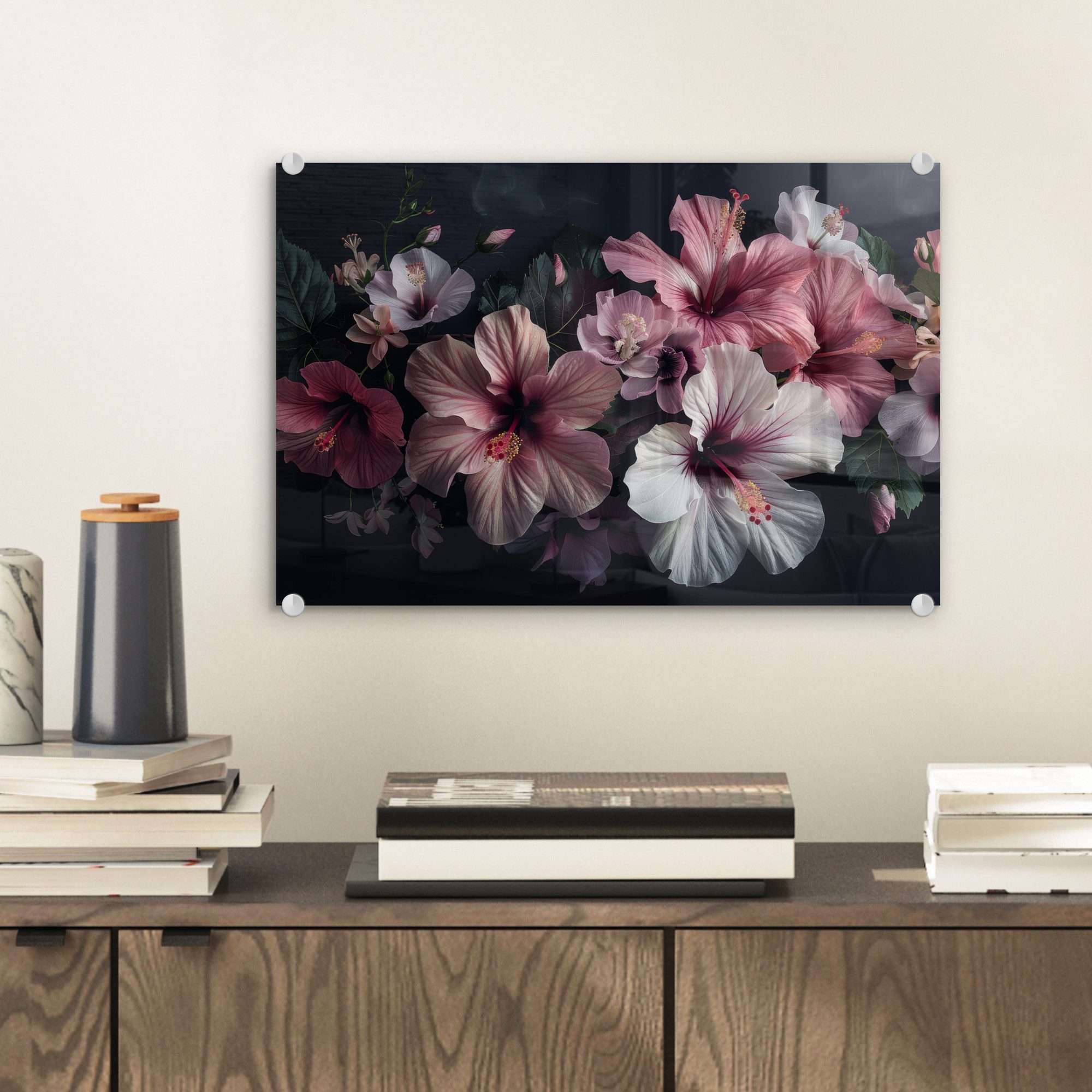 MuchoWow Acrylglasbild Blumen - Hibiskus - günstig online kaufen