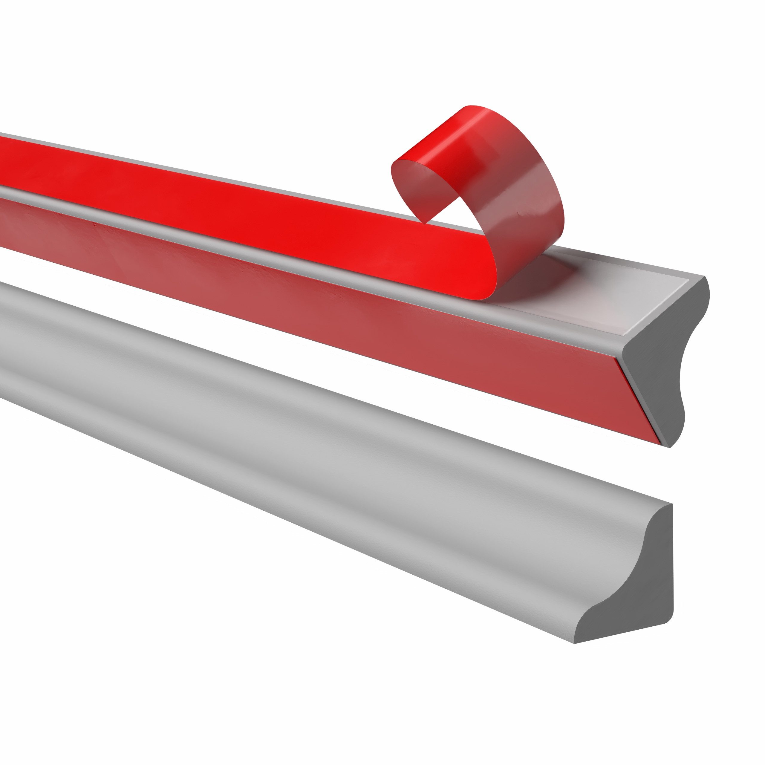 Quest Zierleiste Profilleiste selbstklebend 10 mm, flexibel, 3-m-Rolle, Selbstklebend, Kunststoff (PVC), 1-St., selbstklebend, flexibel, 10 mm, 3-m-Rolle