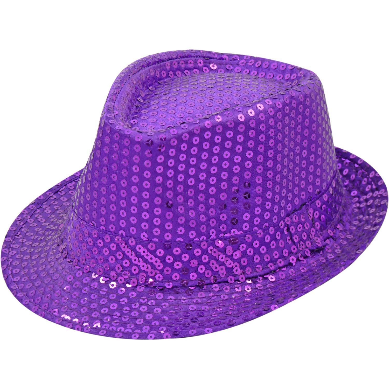 Party Factory Kostüm Paillettenhut Glitzer Hut Unisex viele Farben Karneval Party Fasching, mit glitzernden Pailletten versehen