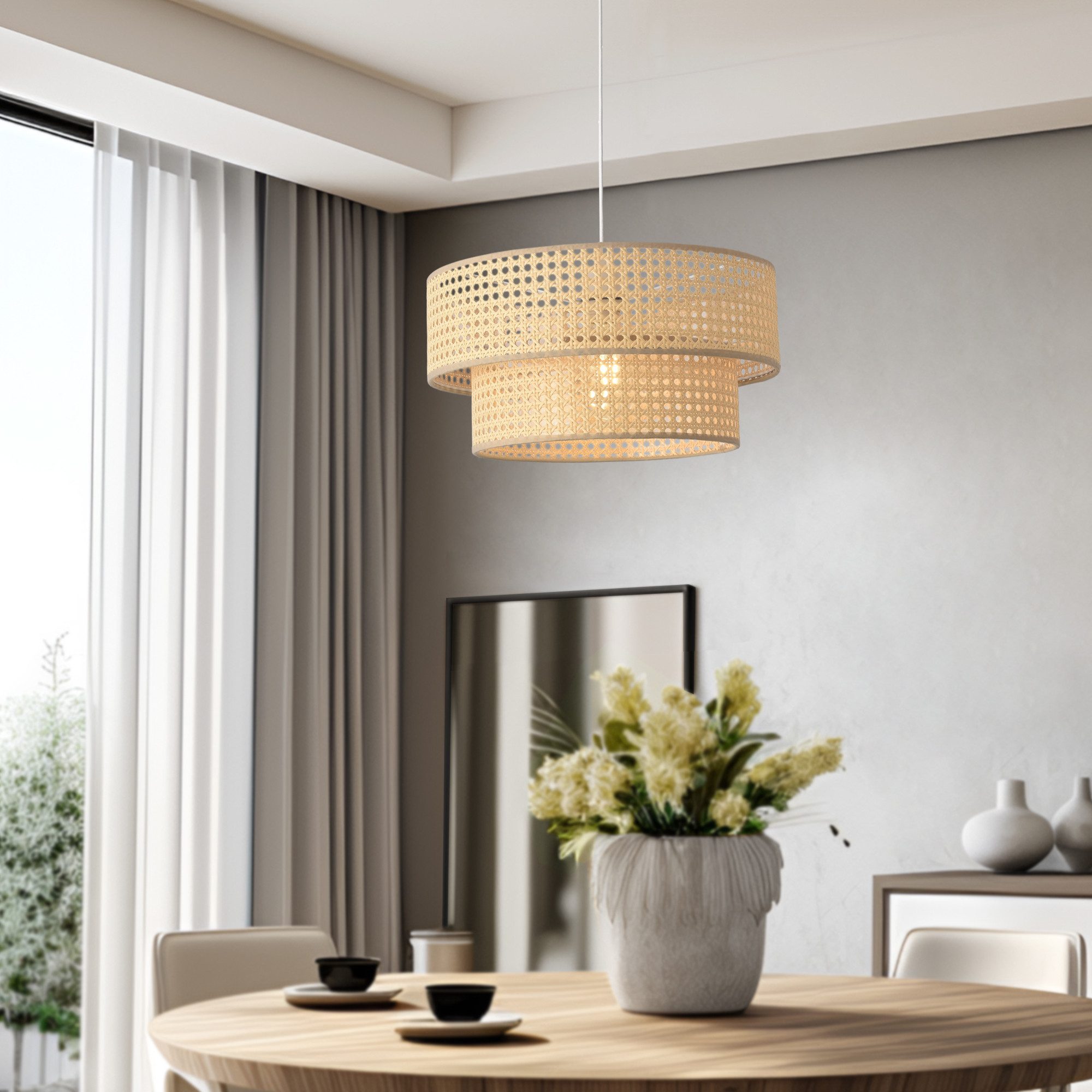 lux.pro Hängeleuchte, ohne Leuchtmittel, »Ascot« Ø40 günstig online kaufen