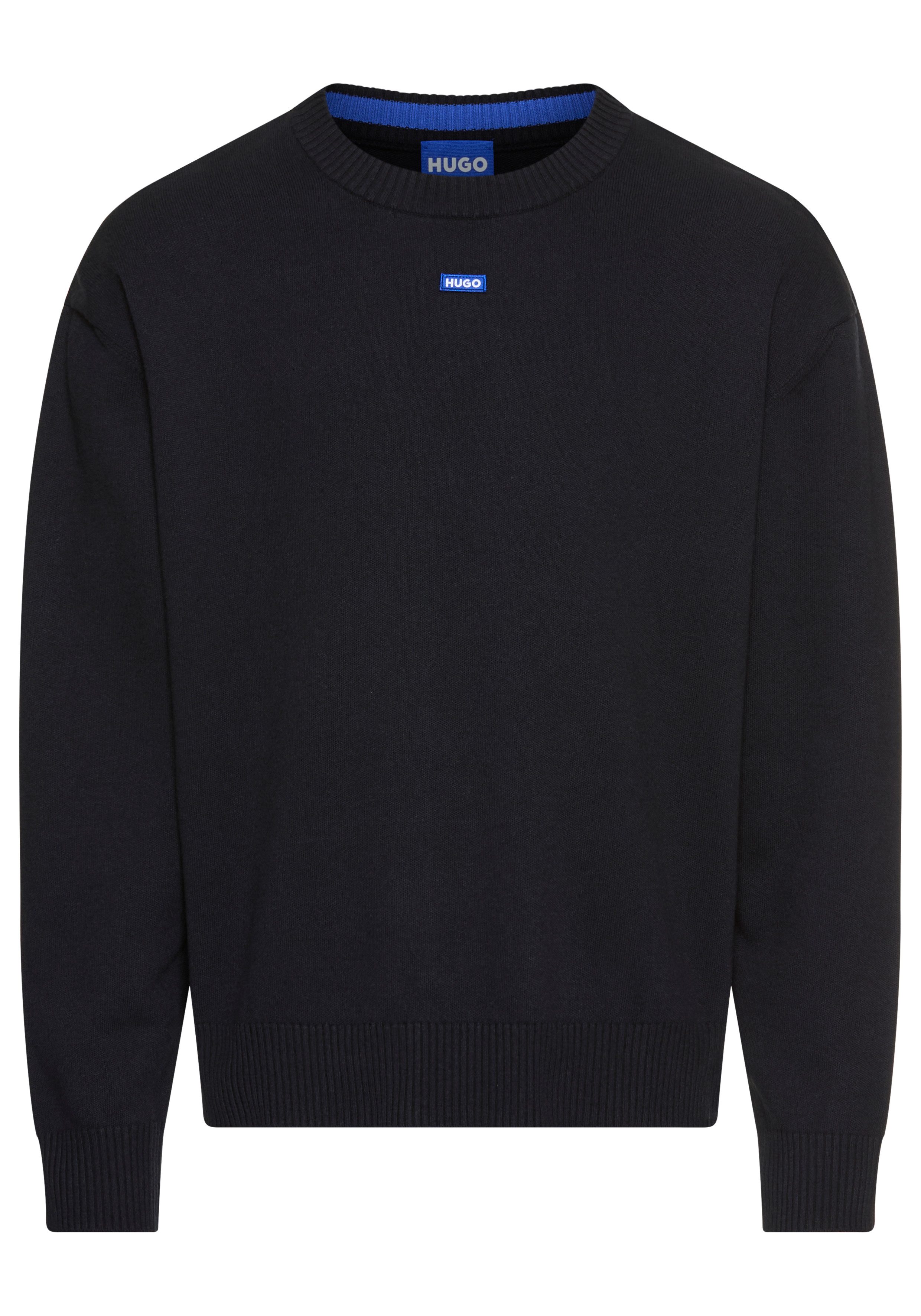 HUGO Blue Rundhalspullover San Casey relaxed günstig online kaufen