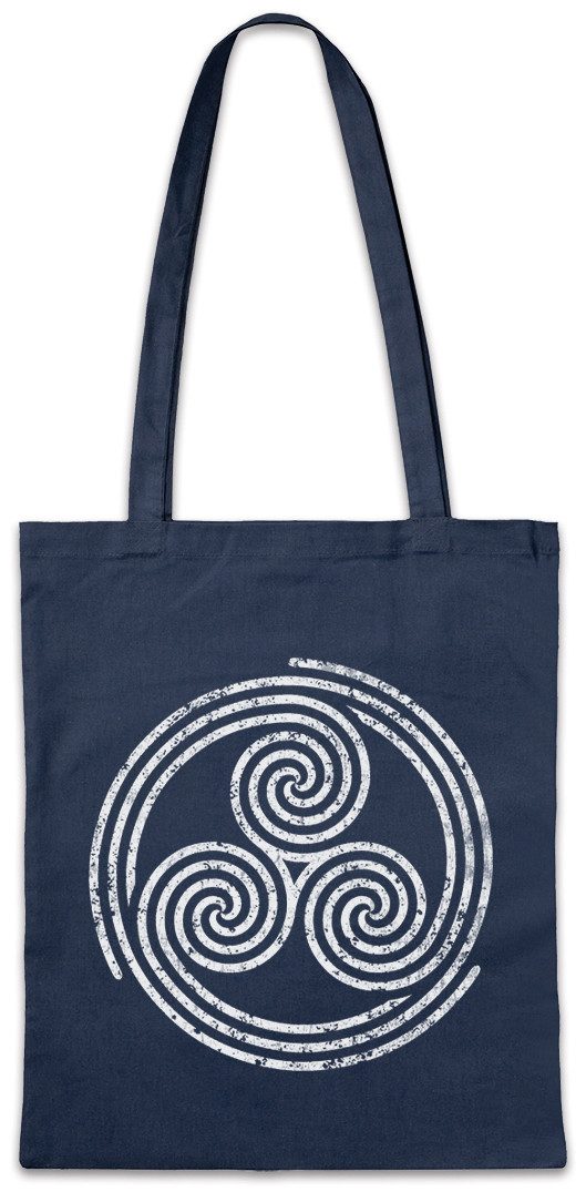Beuteltasche Triskelion Symbol II Stofftasche Nordic Celtic Kelten Knoten Vikings