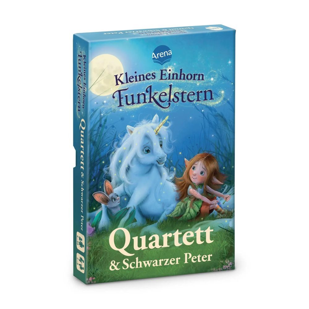Arena Spiel Kleines Einhorn Funkelstern. Quartett & Schwarzer Peter