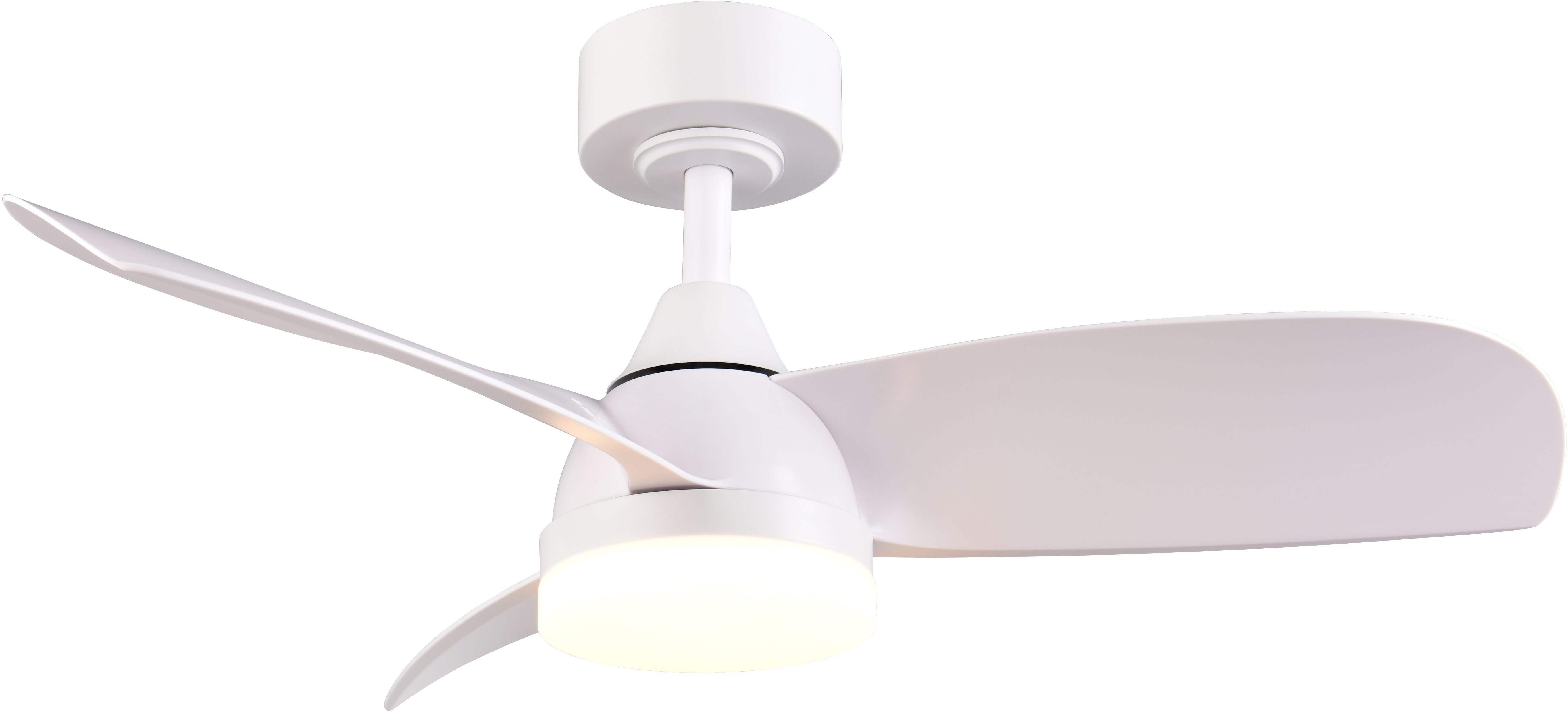 Reality Leuchten LED Deckenleuchte HELSINKI mit Ventilator, Deckenventilator mit Licht inkl Fernbedienung, Ventilatorfunktion, LED fest integriert, warmweiß - kaltweiß, 6 Geschwindigkeiten höhenverstellbar Vor-& Rücklauf dimmbar Nachtlicht