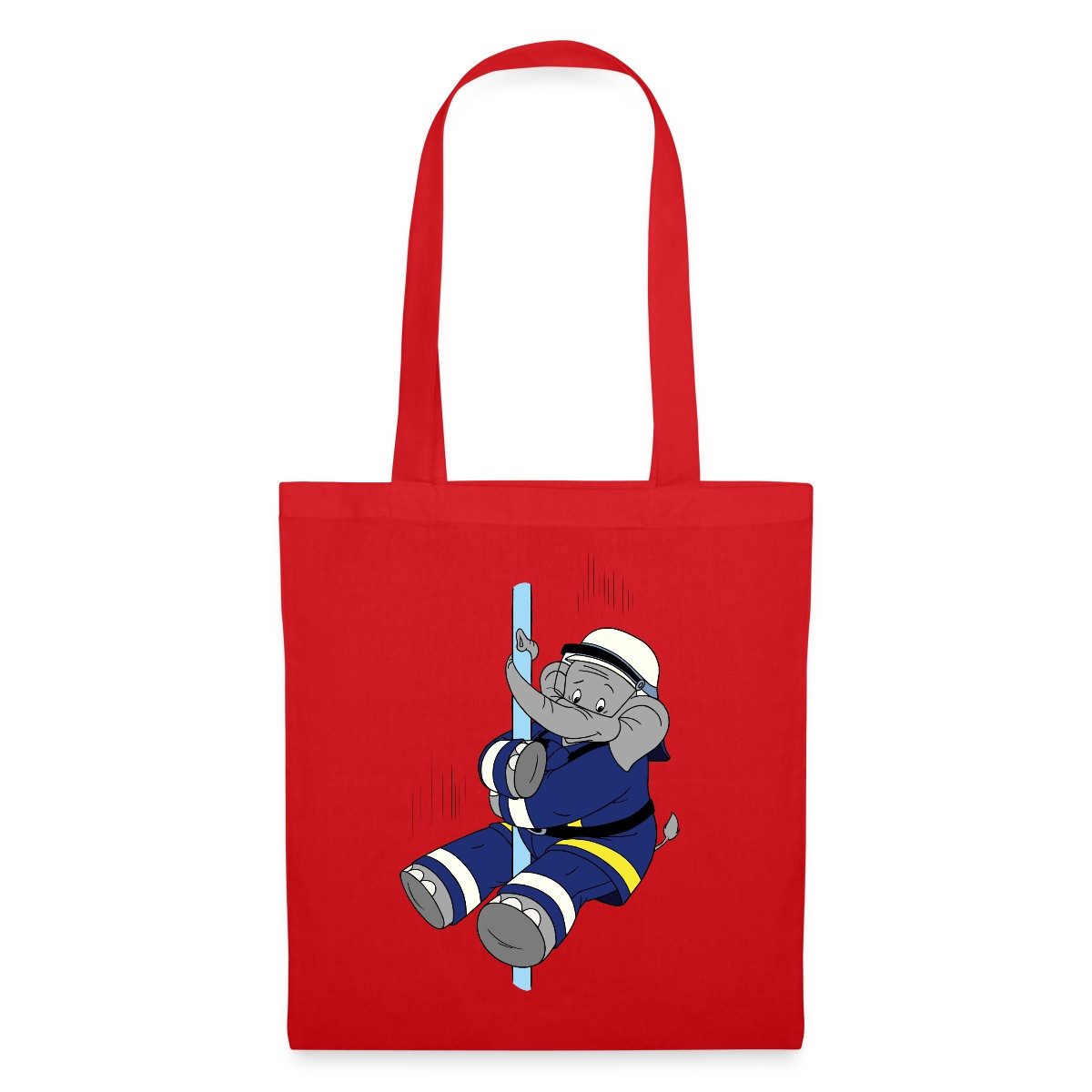 Spreadshirt Henkeltasche Benjamin Blümchen Beni Der Feuerwehrmann Stoffbeutel (1-tlg)