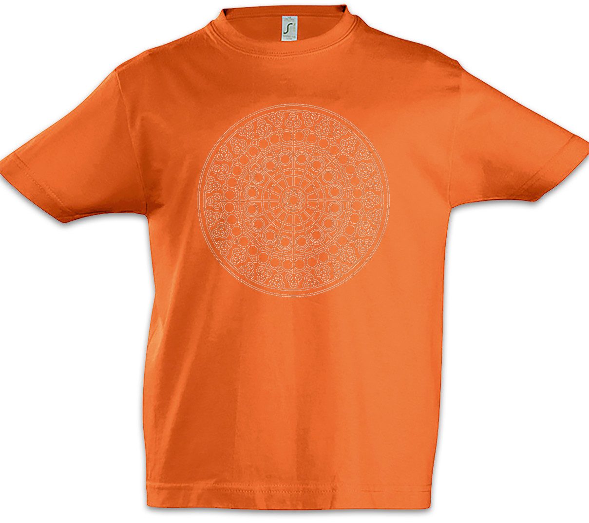 Print-Shirt Mandala VIII Kinder T-Shirt Yantra Buddhismus Hinduismus Hindu Shiva