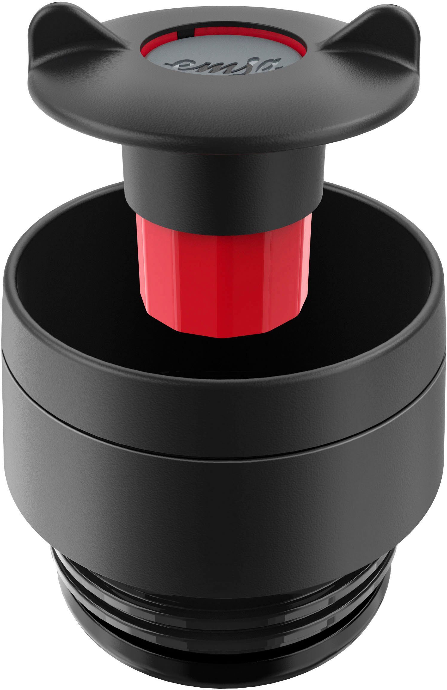 Emsa Thermobecher Travel Mug Classic, mit 360°-Trinköffnung, auslaufsicher, rutschfest, Edelstahl, Kunststoff, Silikon, 4h heiß, 8h kalt - 360 ml / 6h heiß, 12h kalt - 500 ml, 100% dicht