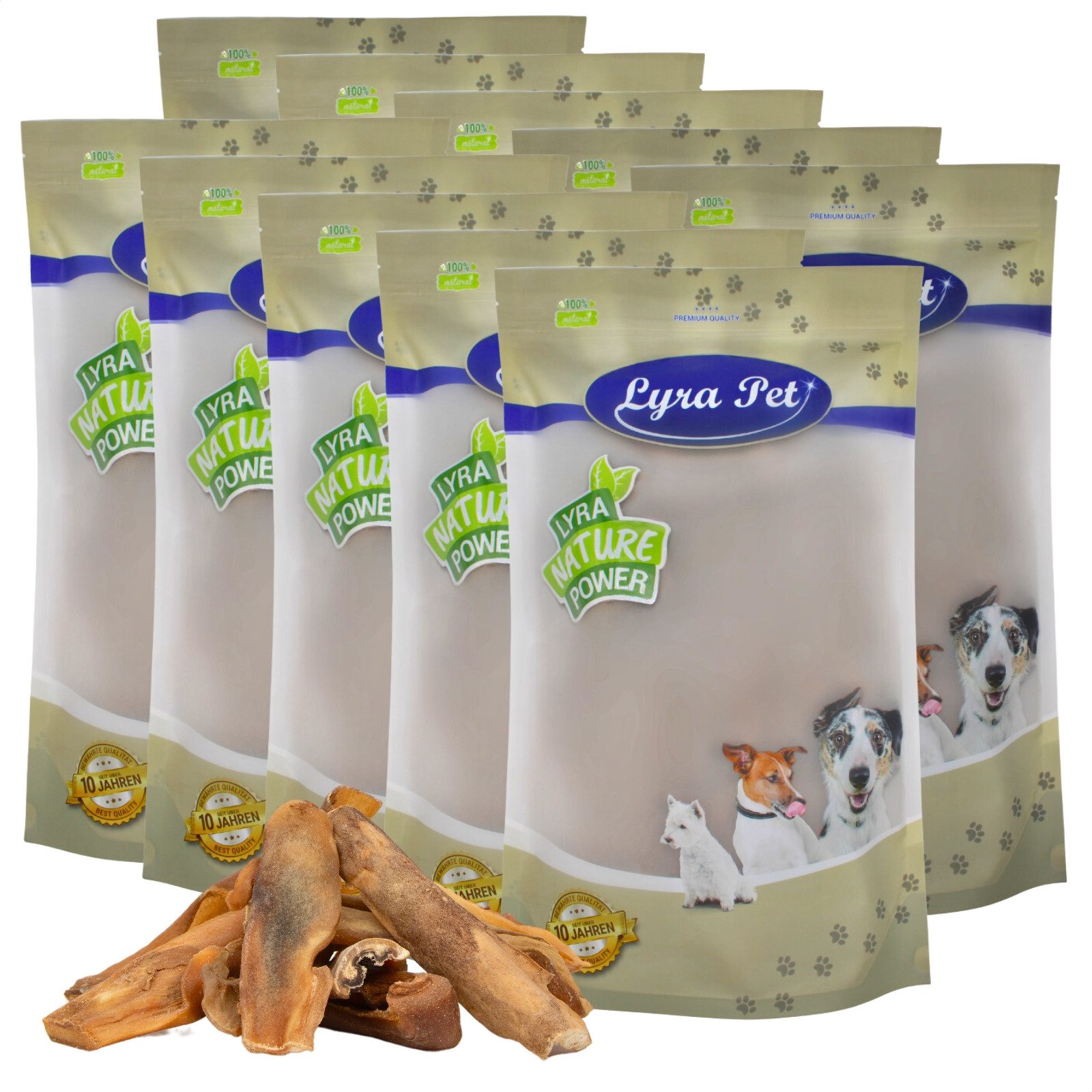 Lyra Pet 10 kg Lyra Pet® Rinderkopfhaut goldbraun, dunkel Rind