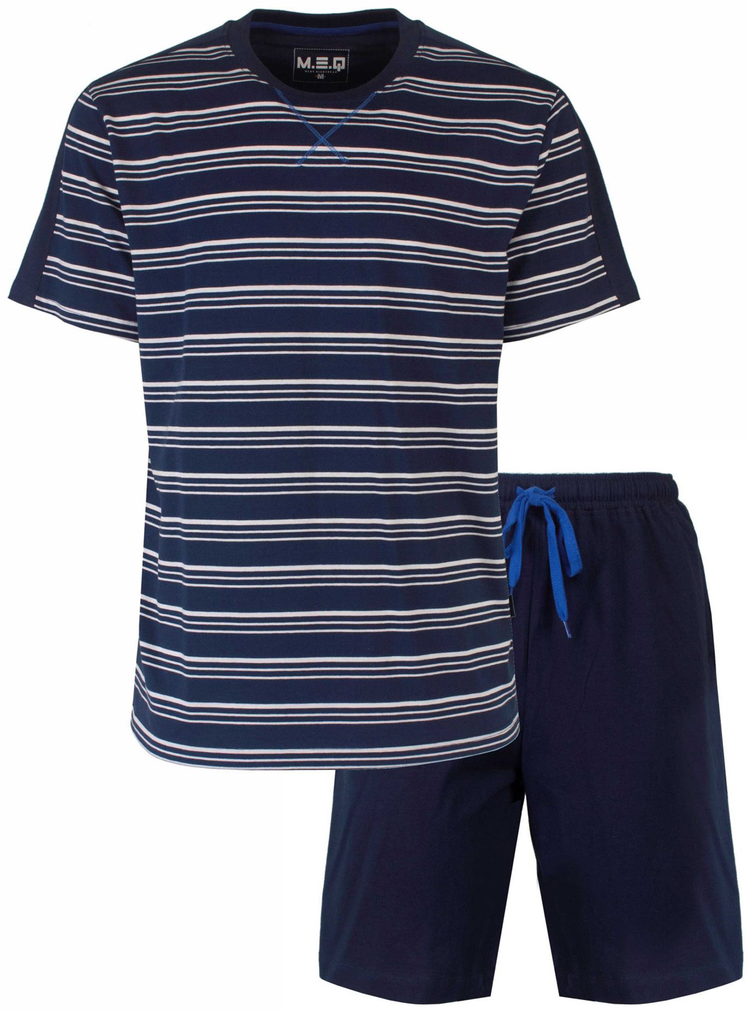 M.E.Q. Schlafanzug Herren Pyjama kurz Shorty günstig online kaufen