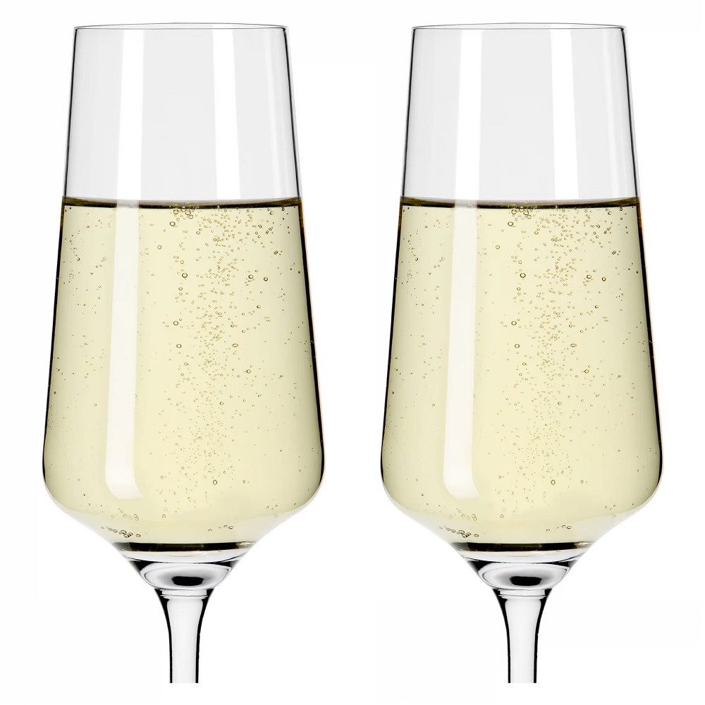 Ritzenhoff Sektglas Ritzenhoff Lichtweiß Julie Champagnerglas 6er Set, Kristallglas