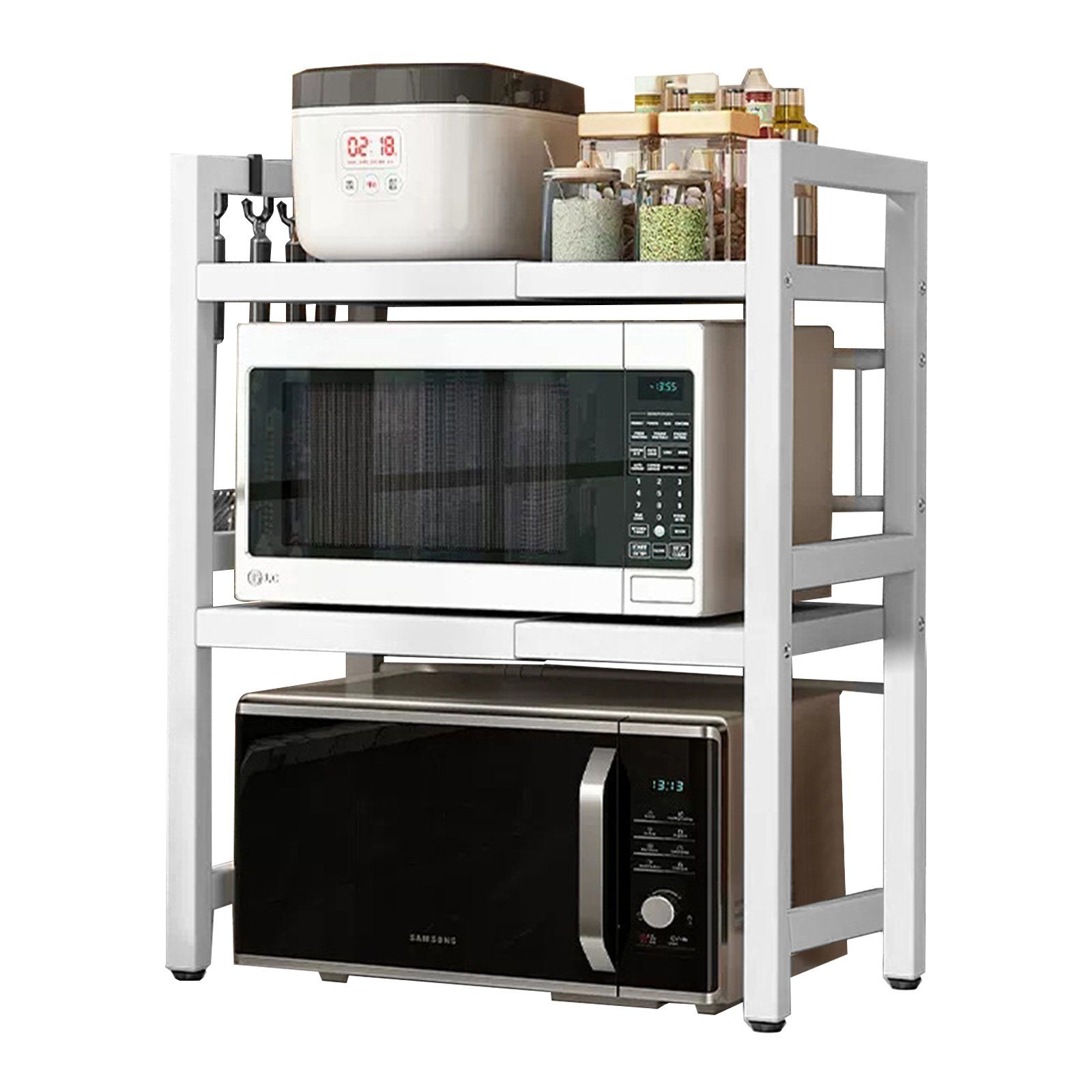 TWSOUL Küchenregal Verstellbares Mikrowellenregal,Erweiterbare Küchen Ständ günstig online kaufen