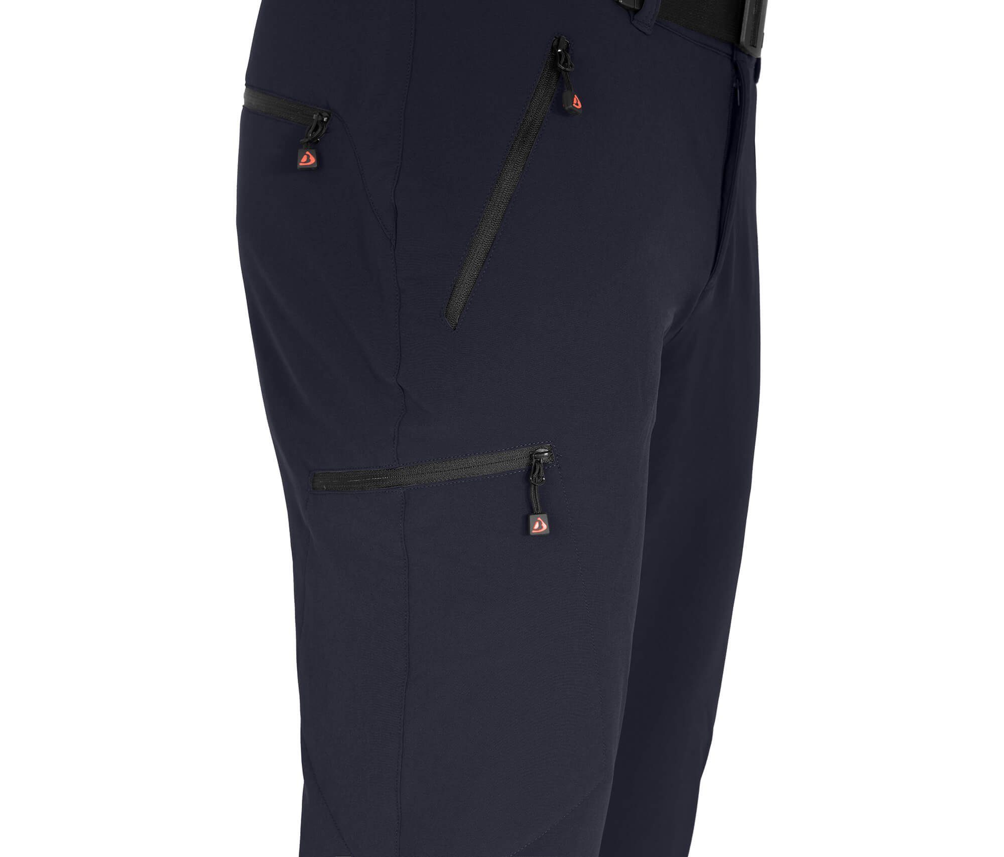 Bergson Outdoorhose VARBERG Herren Winter Softshellhose, robust, Innenfleece recycelt, Langgrößen