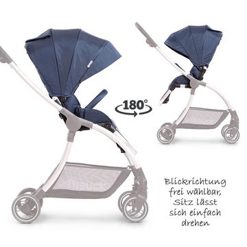 Kinder-Buggy Eagle 4S - Denim Grey, (2-tlg), leichter Buggy - Sportwagen bis 22 kg, mit Liegefunktion, Schieber höhenverstellbar