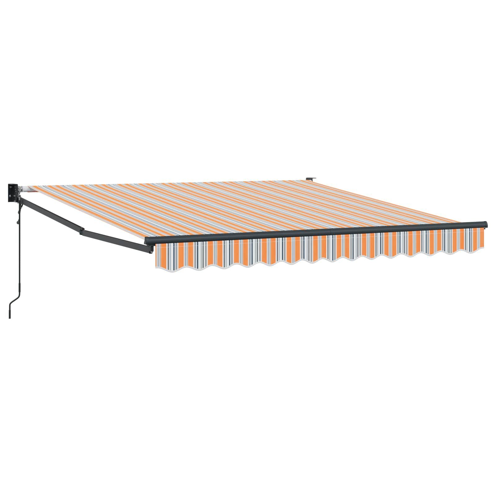 vidaXL Markise Ausziehbare Markise Mehrfarbig 350 x 250 cm (1-St)