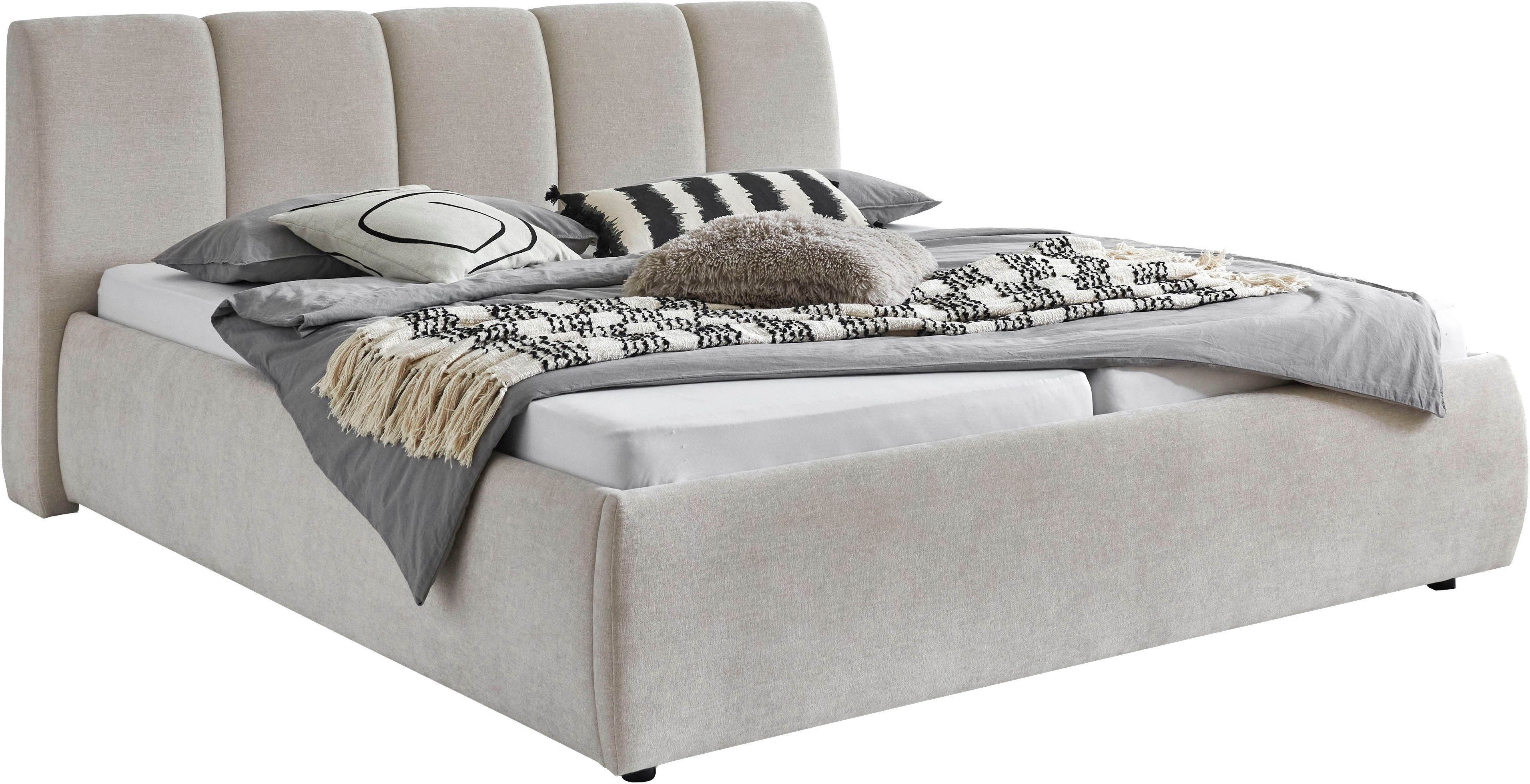 Places of Style Polsterbett Riveria, beige, günstig online kaufen