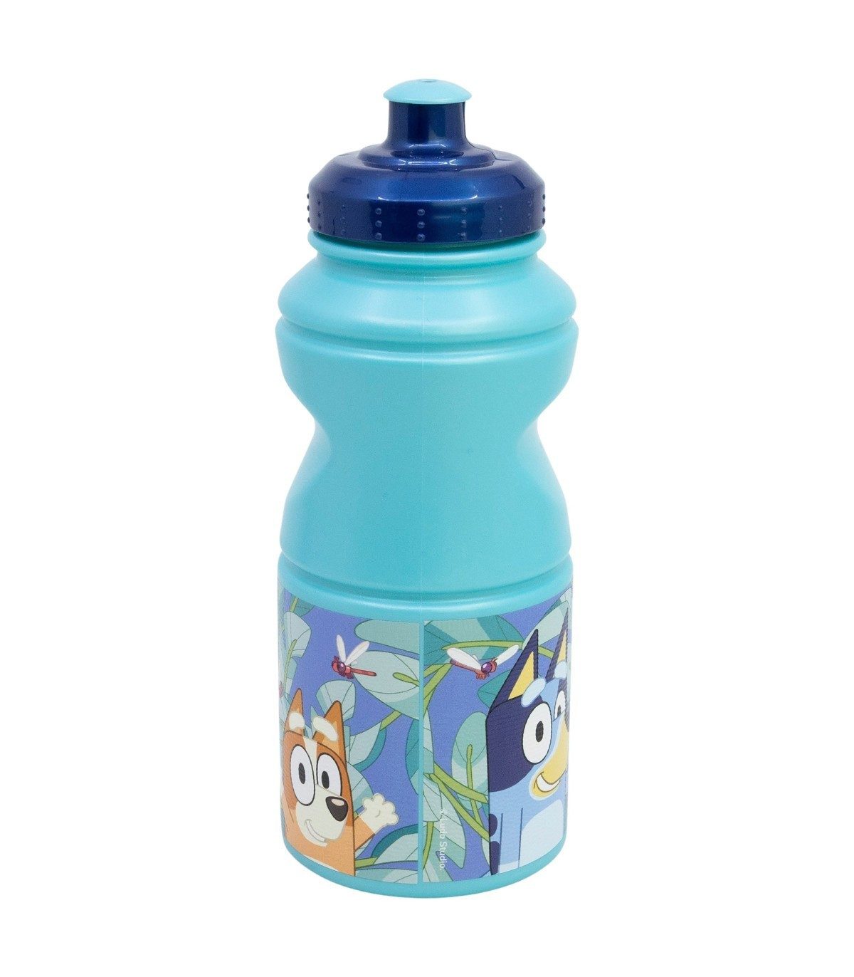 Bluey Trinkflasche - Kinder Wasserflasche 380 ml ergonomische Sportflasche Alltag