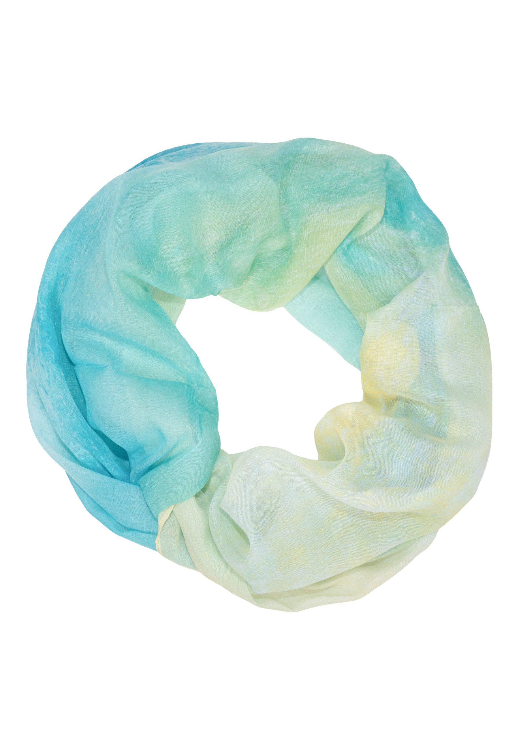 Seasons of April Loop LOOP LOLA, Damen Loop Schal Farbverlauf Ombre Leicht Weich Viskose Sommer Pastell