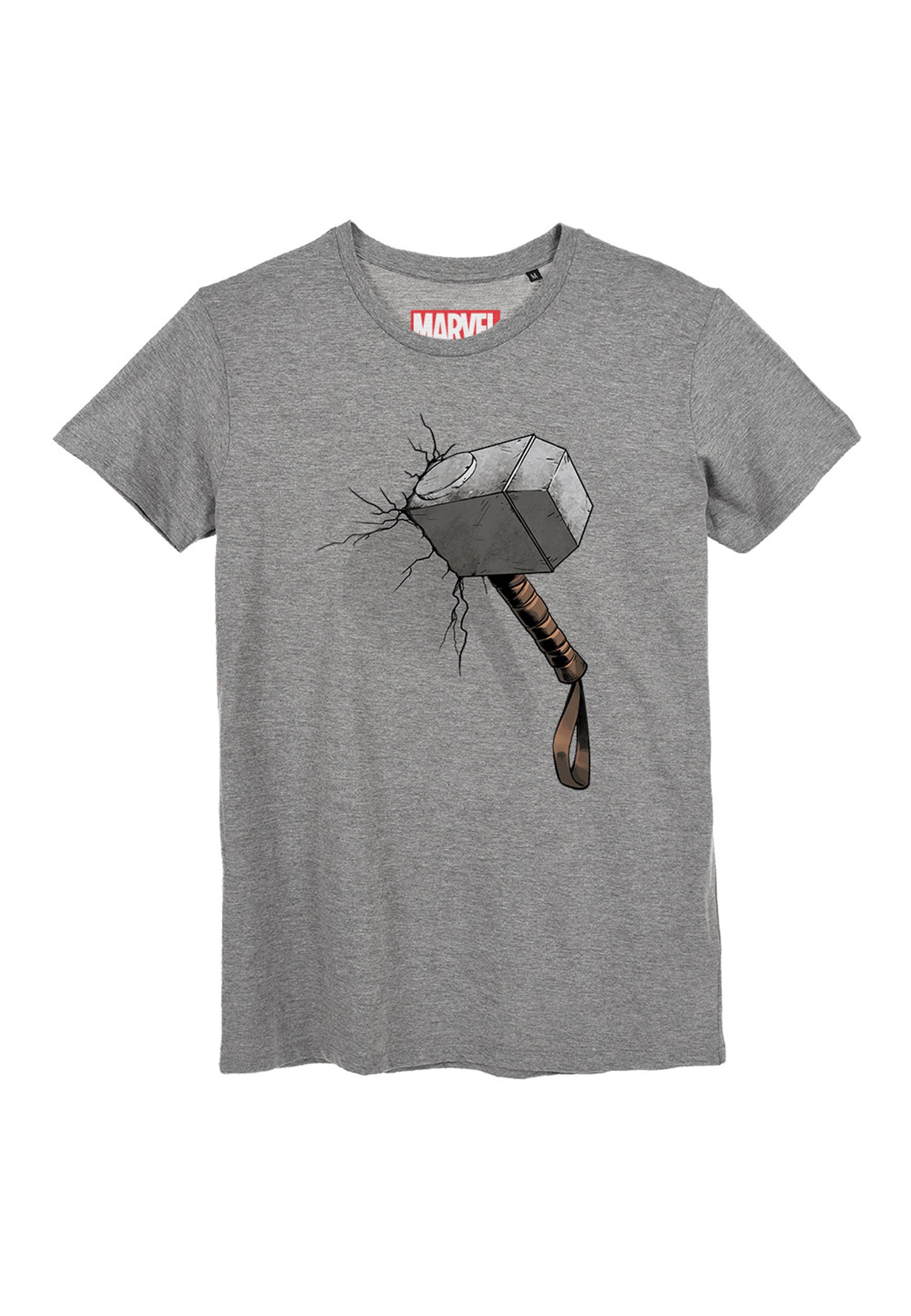 The AVENGERS T-Shirt T-Shirt Herren Oberteil mit Thors Hammer