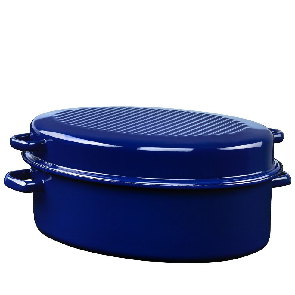 Riess Bräter Classic Spezialartikel, Gänse 38 cm oval - Emaille