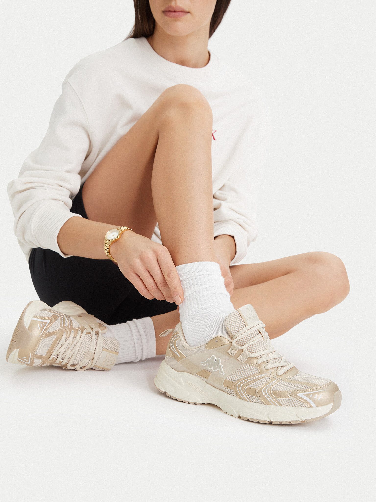 Kappa Kappa Damen-Sneakers Beige CEO-FC-24095 Sneaker