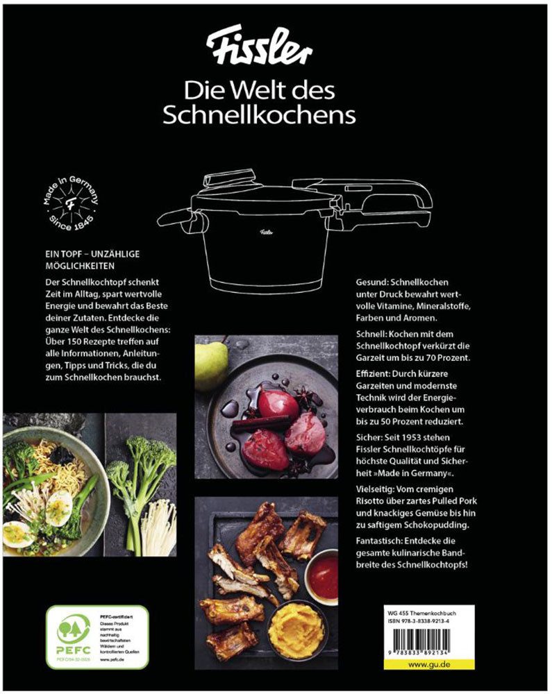 Fissler Kochbuch Die Welt des Schnellkochens, 1 St., Kochen mit dem Schnellkochtopf