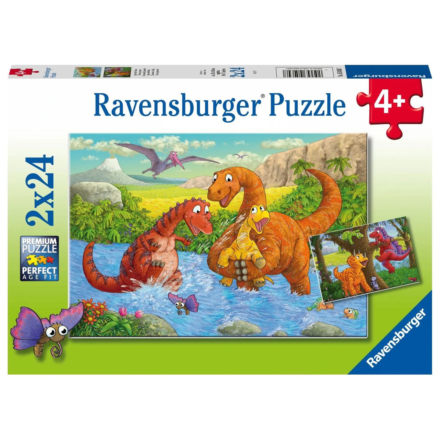 Ravensburger Puzzle Ravensburger Kinderpuzzle - 05030 Spielende Dinos - Puzzle für..., 24 Puzzleteile