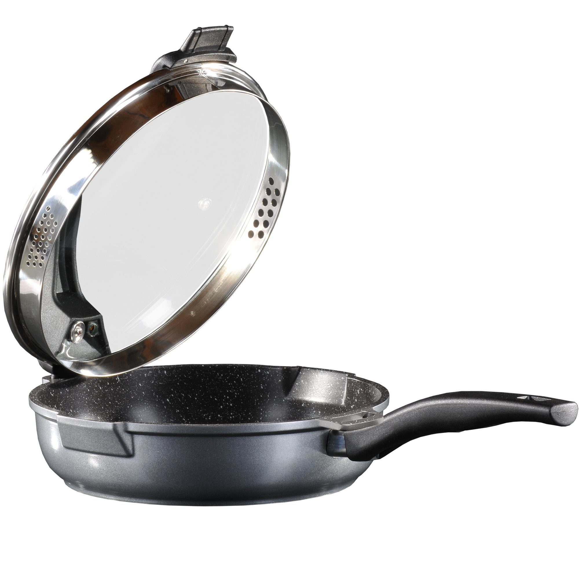 STONELINE Schmorpfanne, Aluminiumguss (2-tlg)