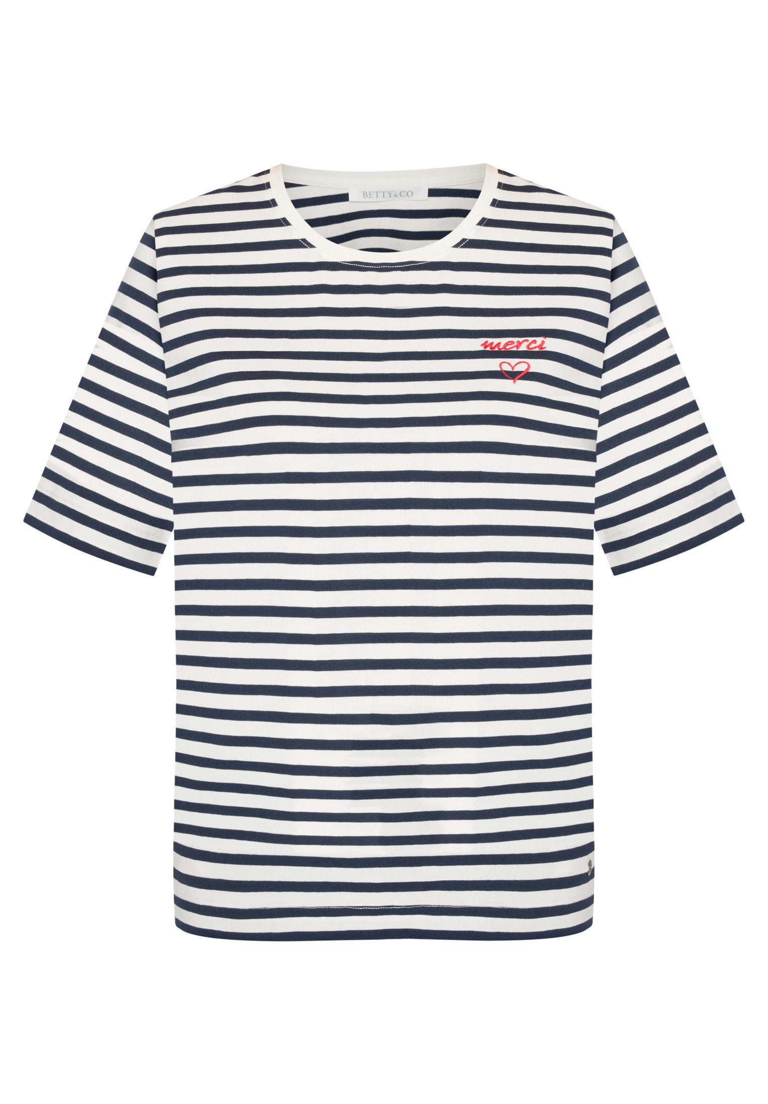 Betty&Co Kurzarmshirt Damen mit Ringel (1-tlg)