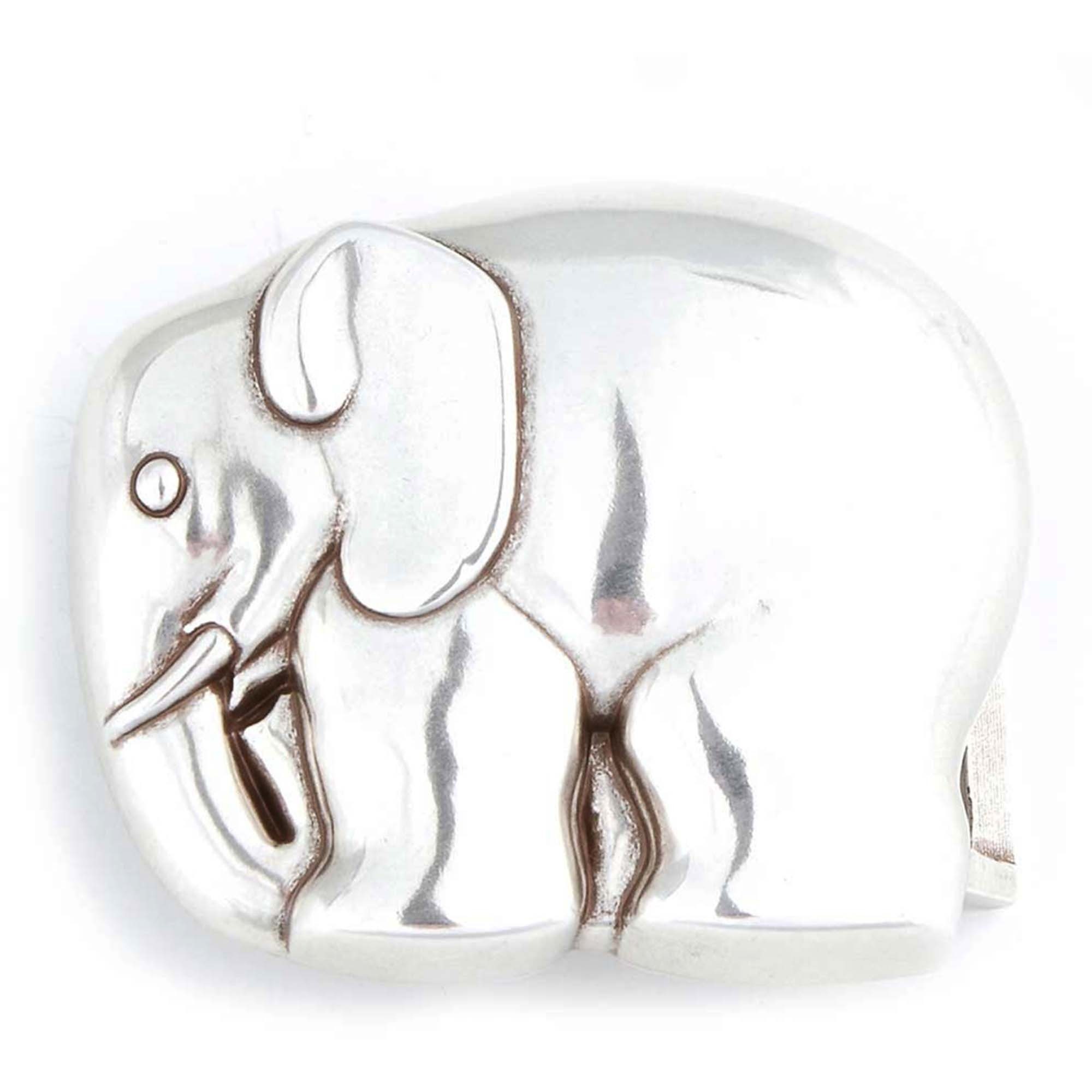 Gürtelschnalle Design Gürtelschließe außergewöhnlichen Buckle "Elefant" im Wechselschnalle Cassandra Accessoires