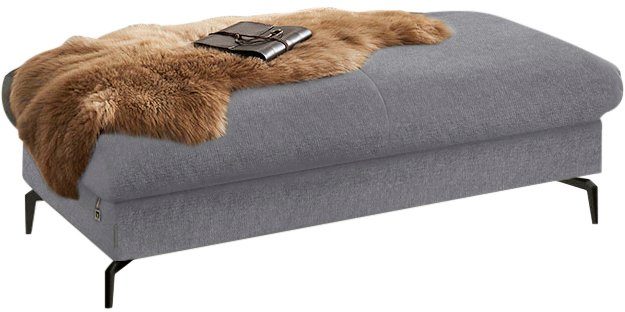 W.SCHILLIG Polsterhocker piedroo, Füße in Schwarz pulverbeschrichtet