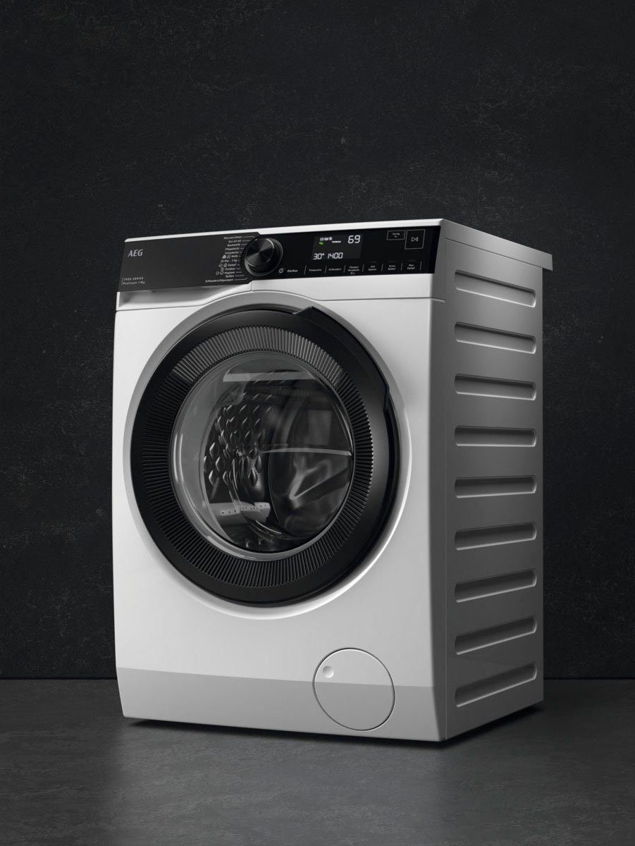 AEG Waschmaschine Serie 7000 mit % LR7FA69FL, Wasserverbrauch kg, Dampf-Programm - ProSteam-Technologie weniger U/min, für 1600 96 9 ProSteam