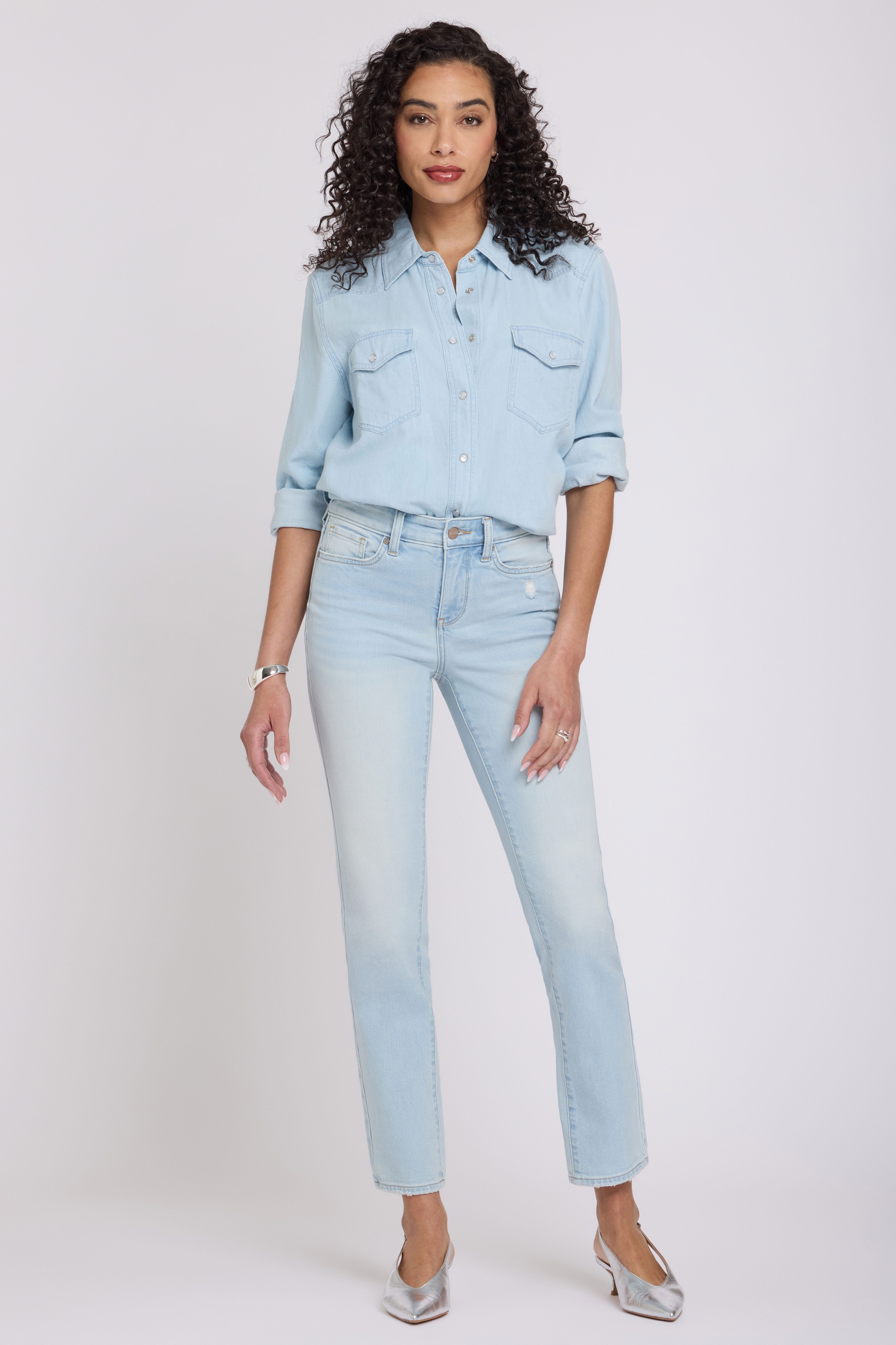 NYDJ Slim-fit-Jeans Sheri Slim Straight Ankle Jeans