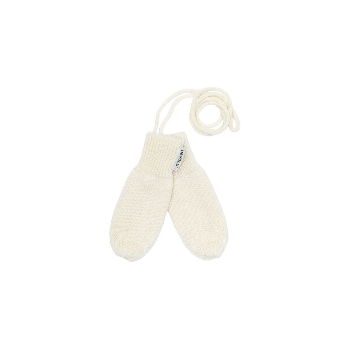 Devold Fleecehandschuhe Hildre Merino Mitten Baby Warme Babyfäustlinge aus Merinowolle mit Polyesterfutter und Kordel