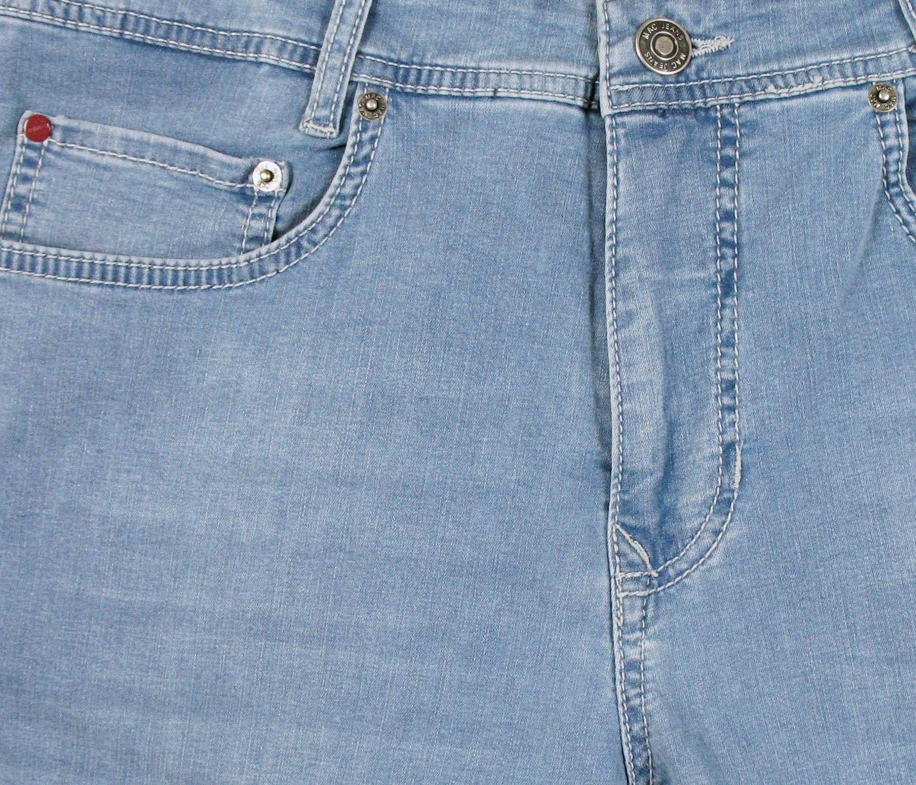 MAC 5-Pocket-Jeans Blue Light Summer Authentic Light Arne Stretch H462 Denim Weight