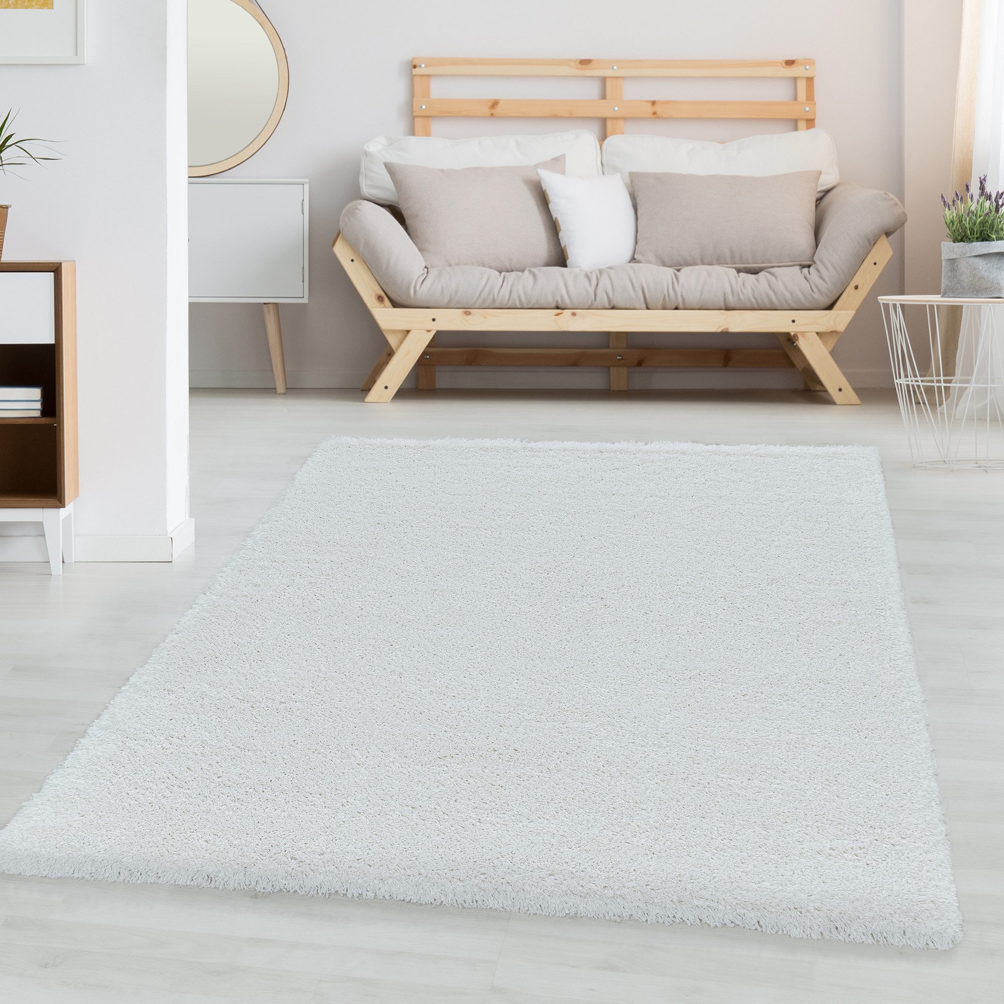 Carpettex Hochflor-Teppich Unicolor - Einfarbig, Läufer, günstig online kaufen