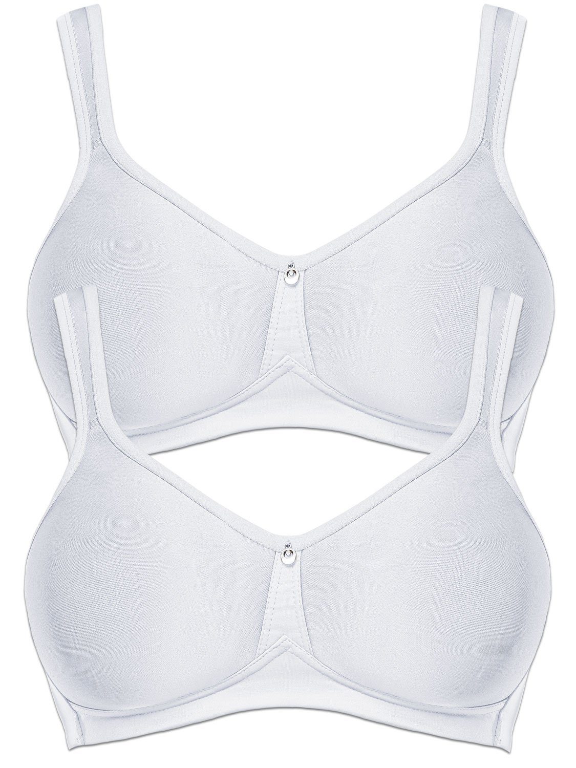 Susa Set: Bügelloser BH 2er Pack Spacer BH ohne Bügel Catania (Spar-Set, 2-tlg)