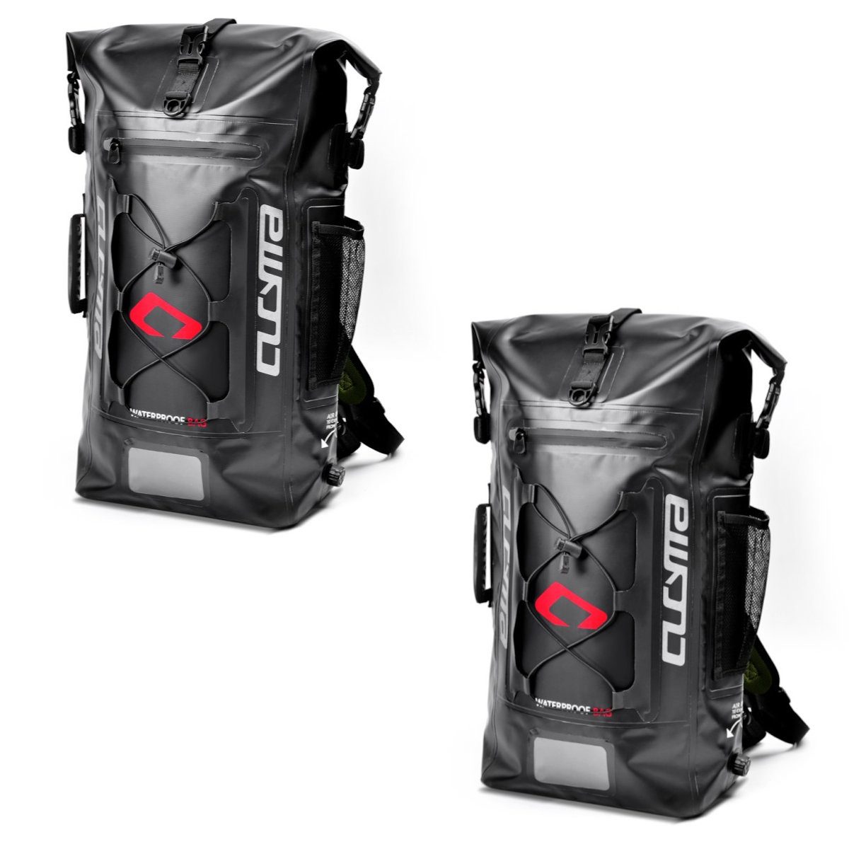 Bagtecs Reisetasche 2x Rucksack Hecktasche mit Rollverschluss Wasserdicht # Drybag WPX Spa