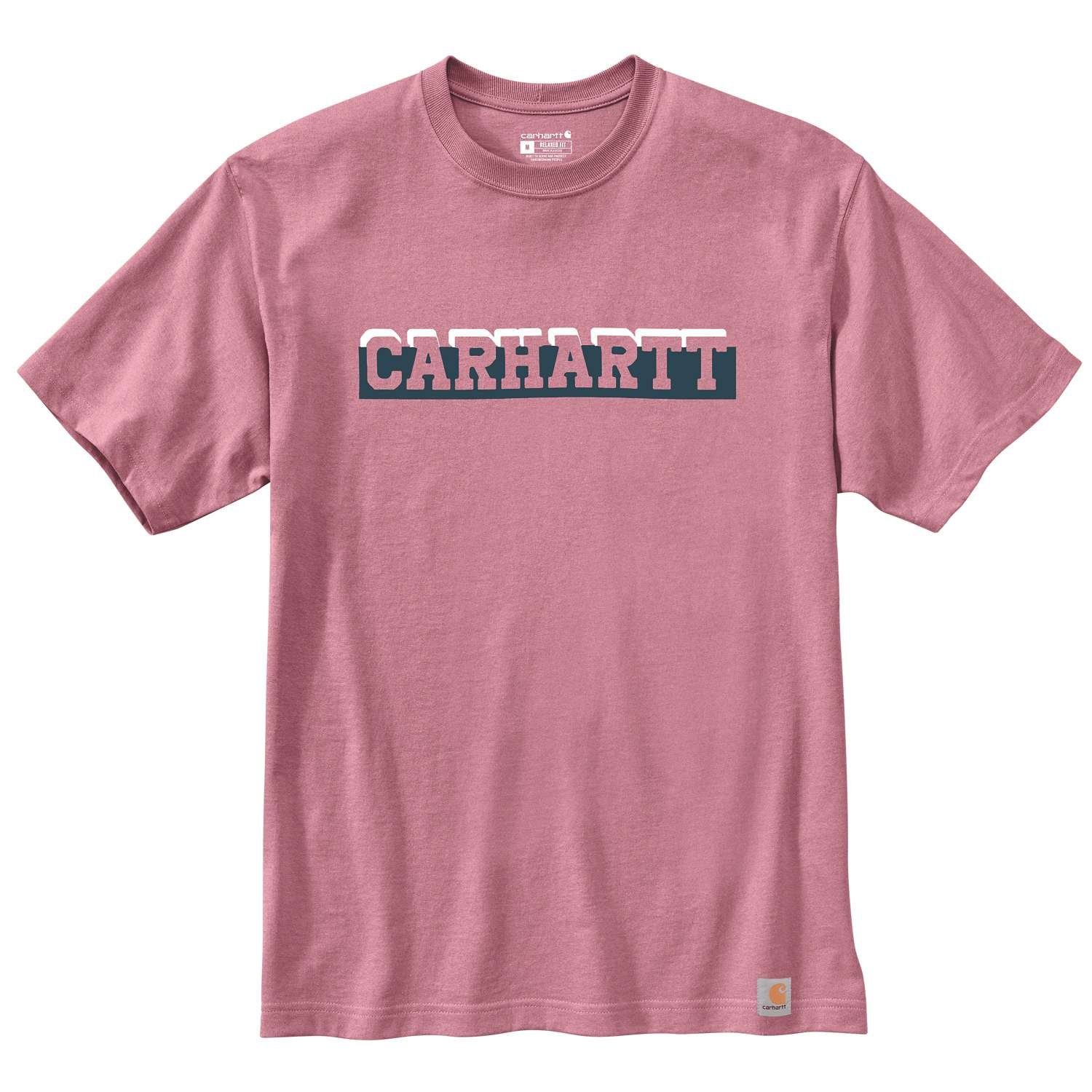 Carhartt T-Shirt Carhartt Herren T-Shirt Relaxed Logo Graphic Adult foxglove heather