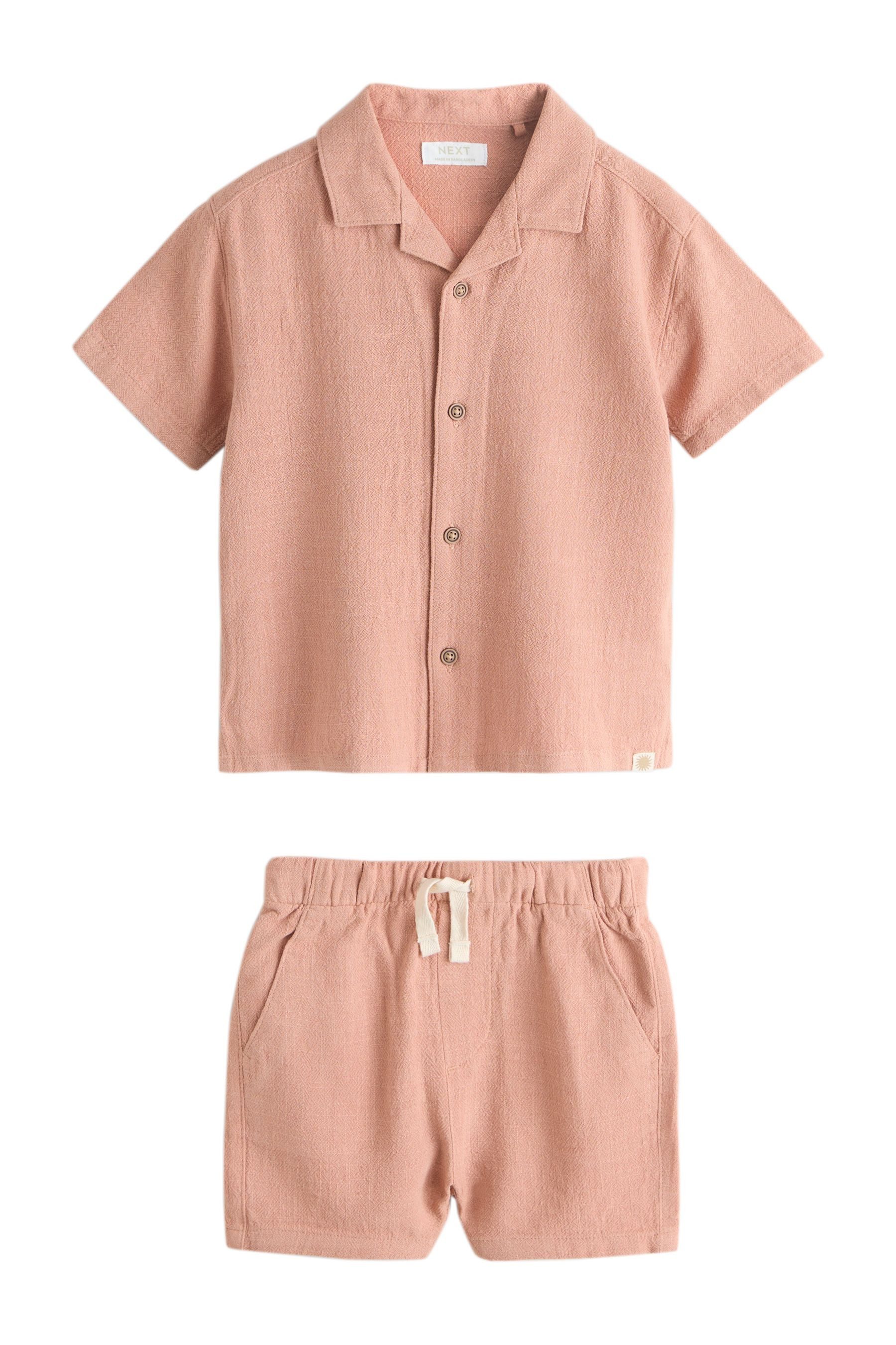 Next Shirt & Shorts Kurzarmhemd mit Reverskragen und Shorts im Set (2-tlg)
