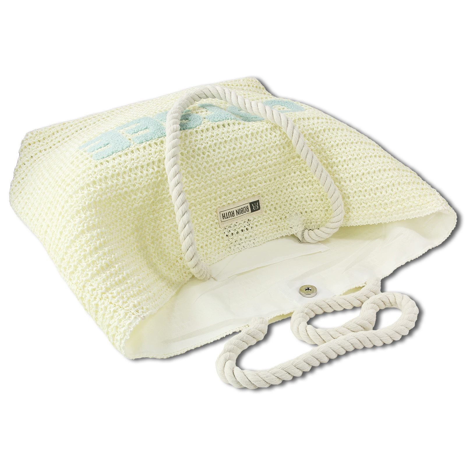 Robin Ruth Schultertasche Robin Ruth Schultertasche Papier weiß (Schultertasche), Damen, Jugend Schultertasche Papier, weiß, creme ca. 47,5cm x ca. 37cm