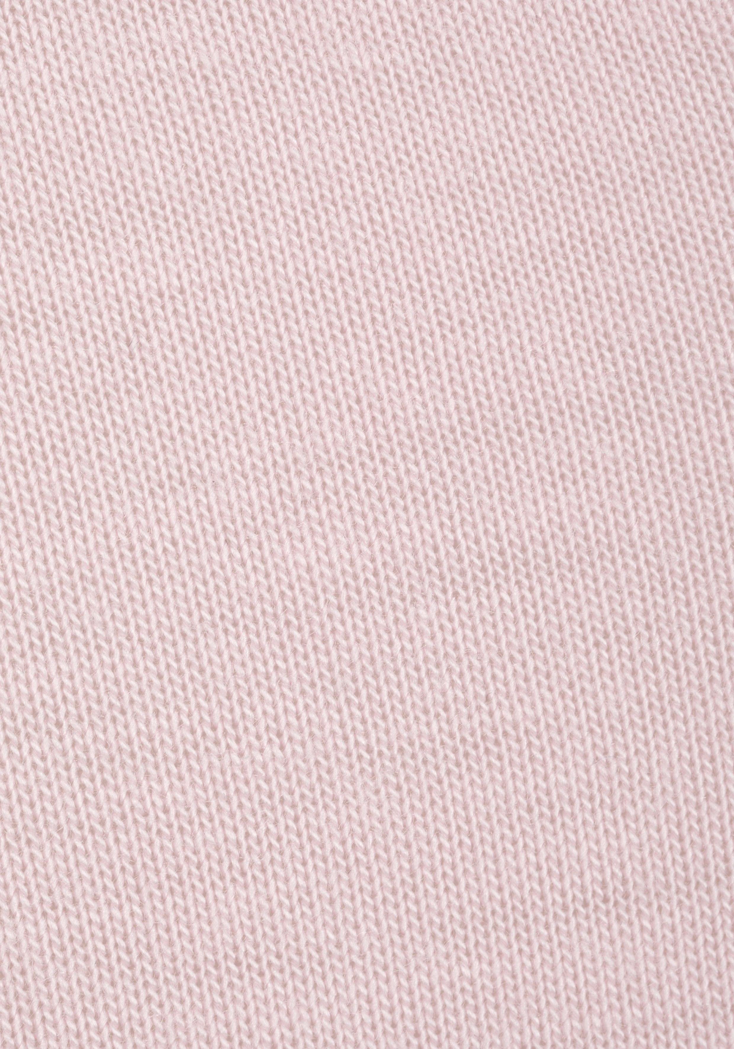 LASCANA T-Shirt mit verlängertem Rückenteil, Kurzarmshirt, Longshirt, Basic