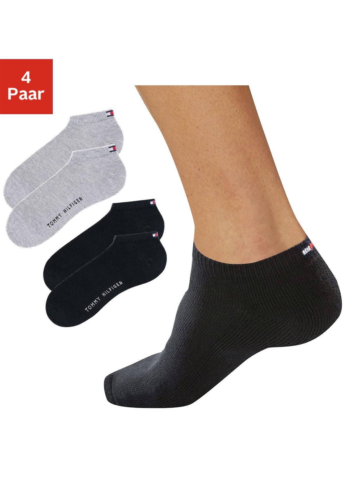 Tommy Hilfiger Sneakersocken (4-Paar) mit Markenlogo online kaufen | OTTO