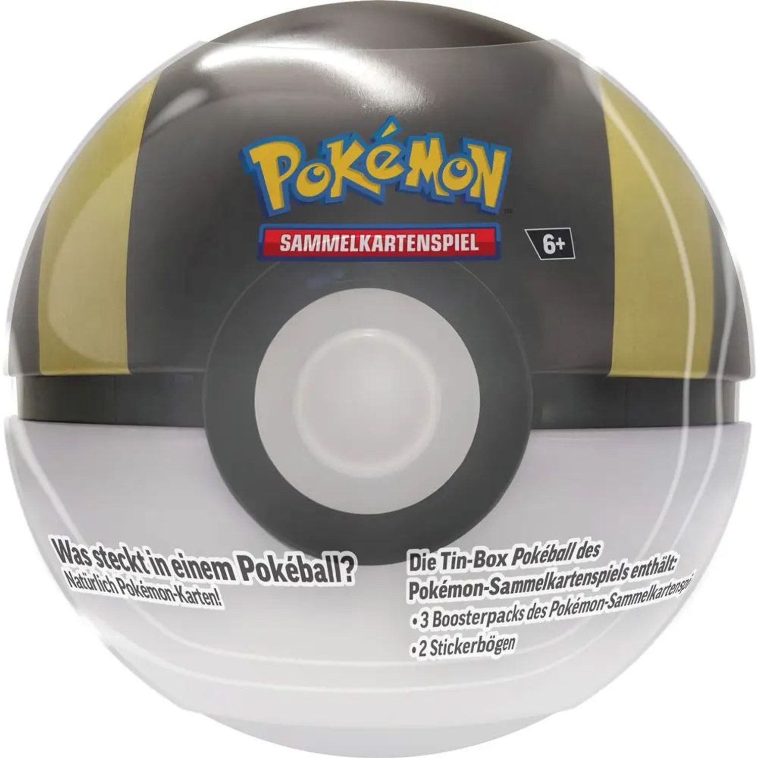 POKÉMON Sammelkarte Pokeball Tin, 3 Boosterpacks