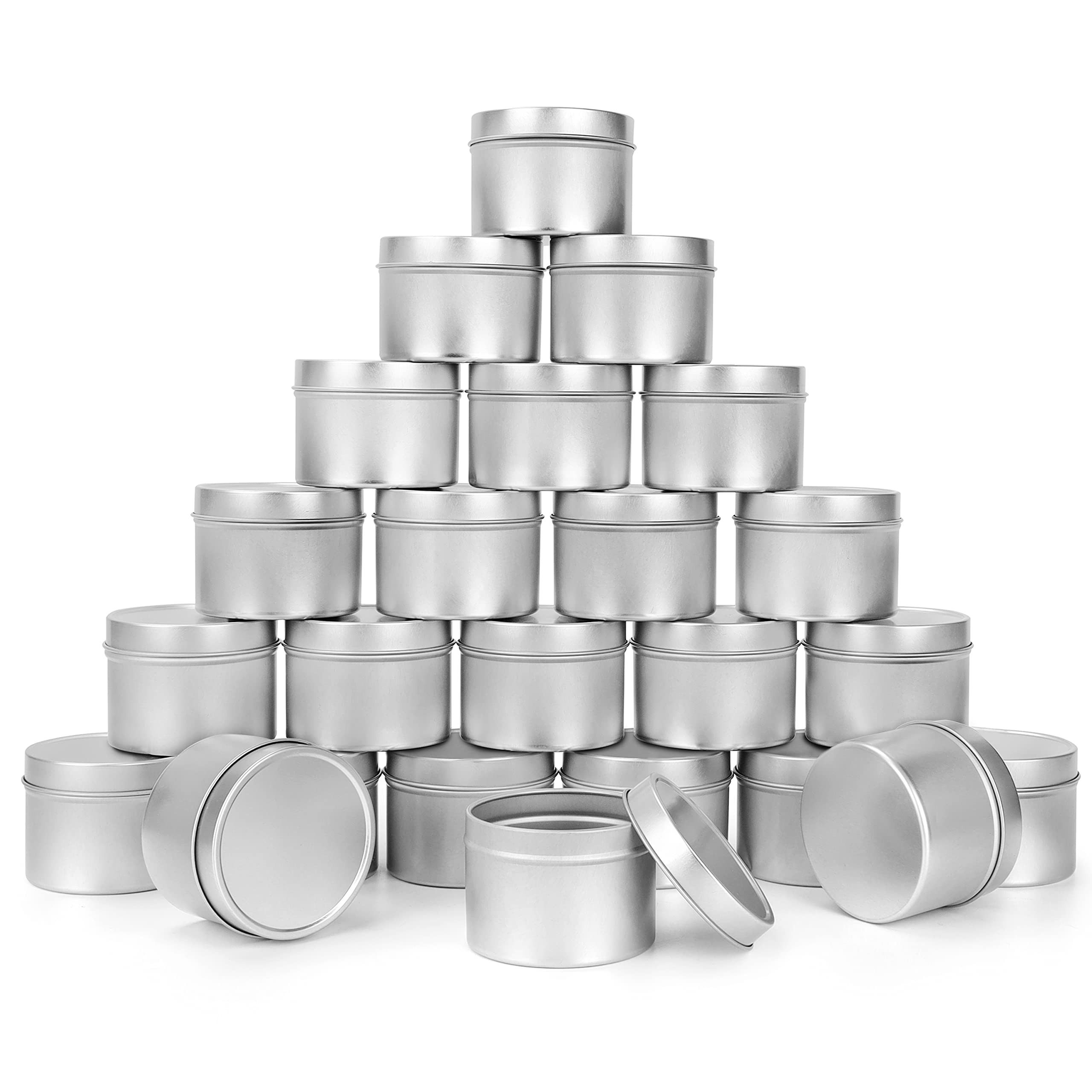 Formkerze Metallbehälter für Kerzenherstellung (24 Stück)